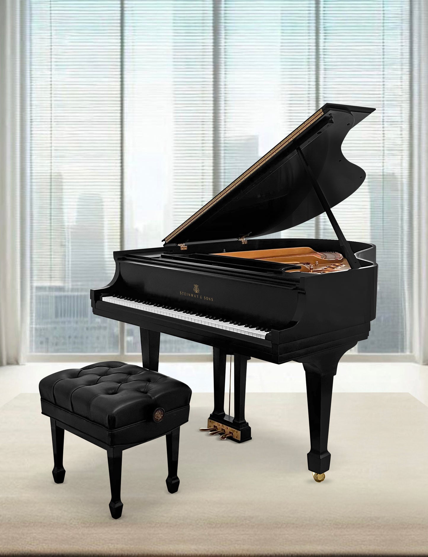 2005 Steinway Model M | Ebony