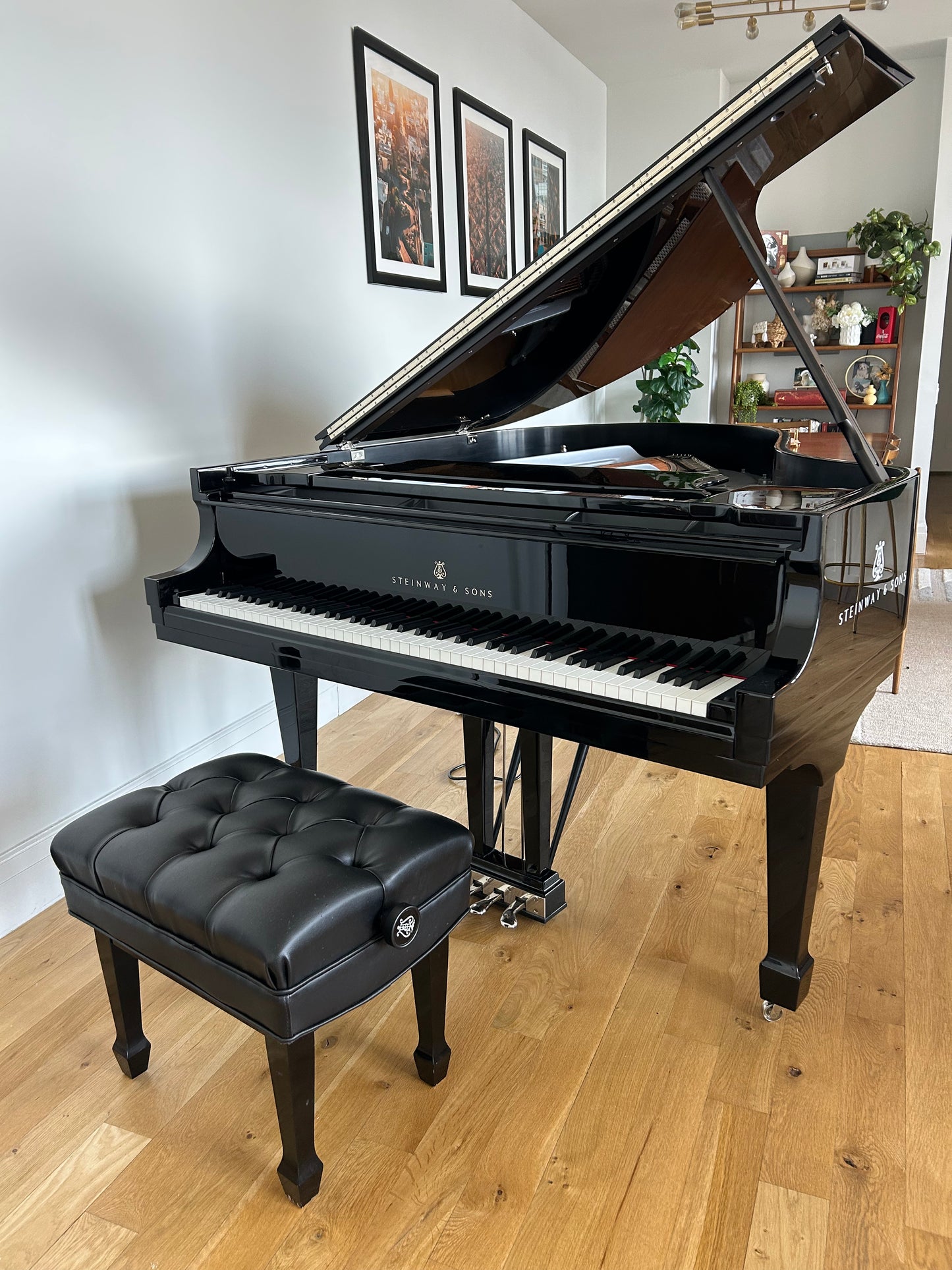2017 Steinway Model O | High Gloss Ebony | Sterling Silver Edition | IPad Player System Similar to Spirio