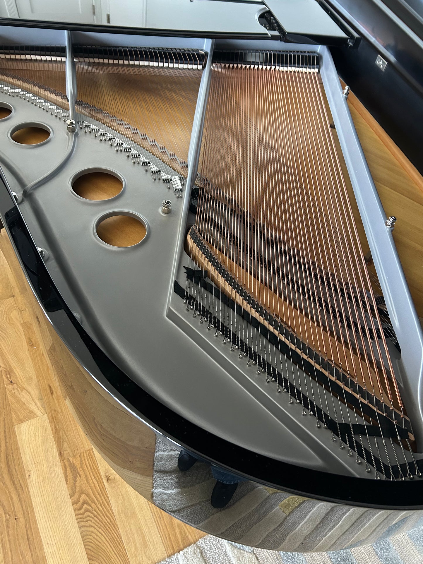 2017 Steinway Model O | High Gloss Ebony | Sterling Silver Edition | IPad Player System Similar to Spirio