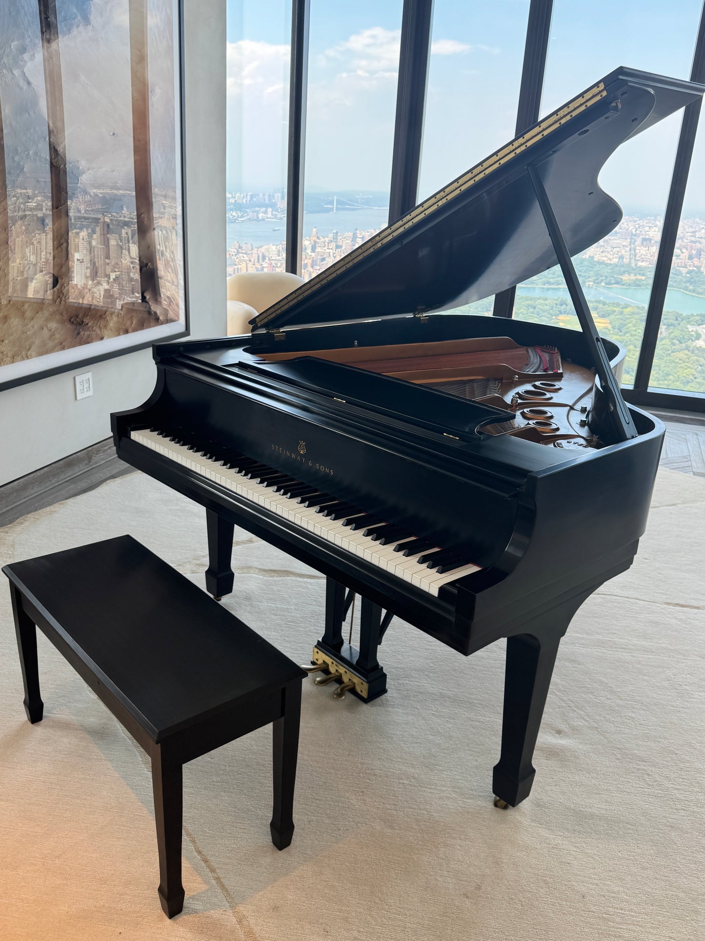 2002 Steinway Model L | Ebony