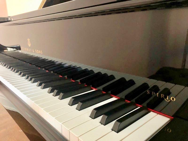 2022 Steinway Model M Spirio | Ebony