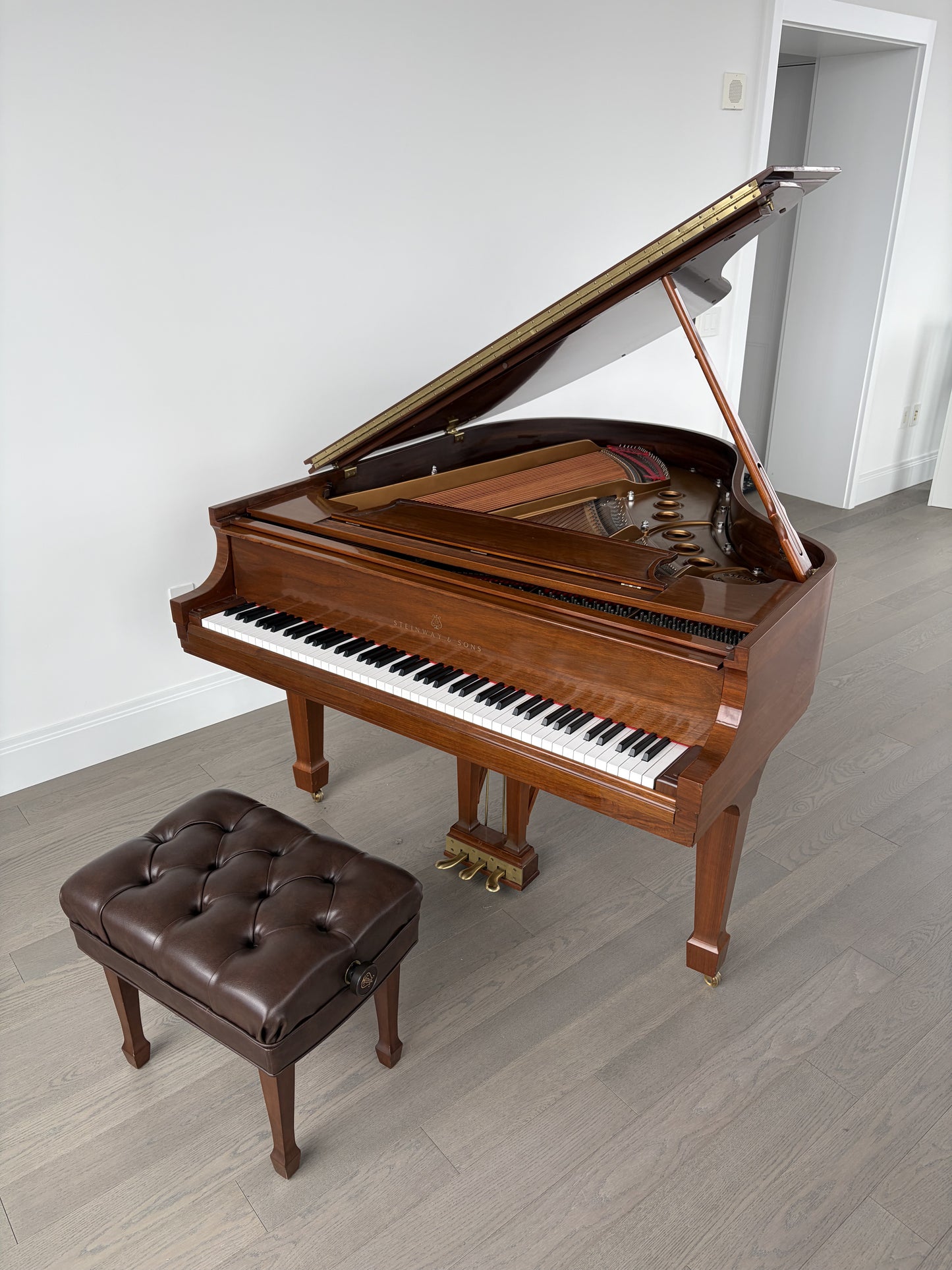 1998 Steinway Model M | Crown Jewel Special Edition | Walnut