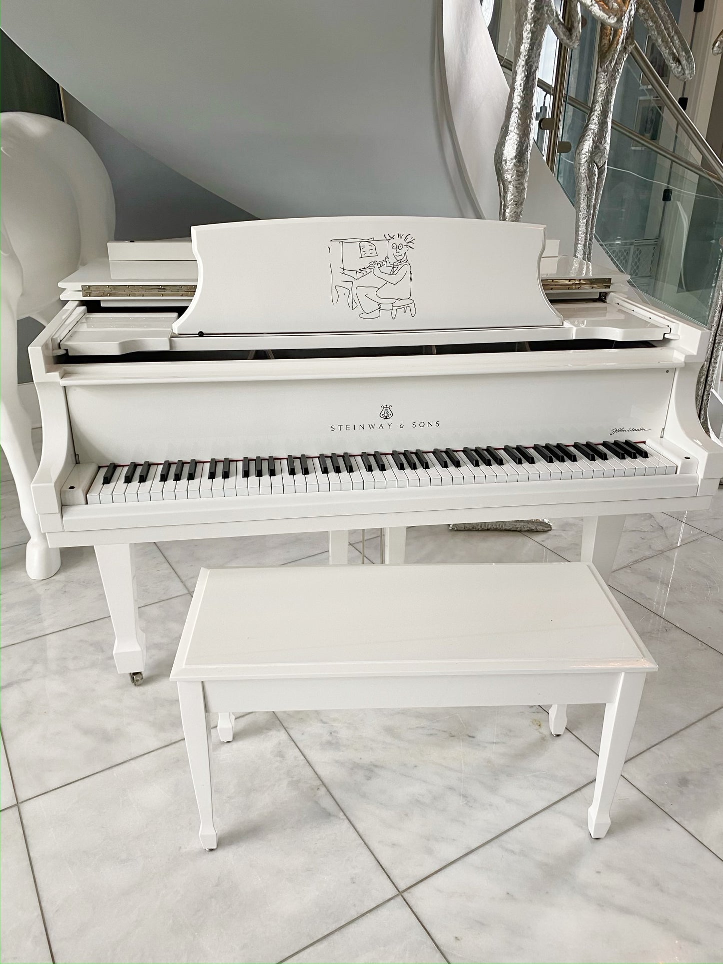 2015 John Lennon Extremely Limited Edition Steinway Model O | Sterling Silver