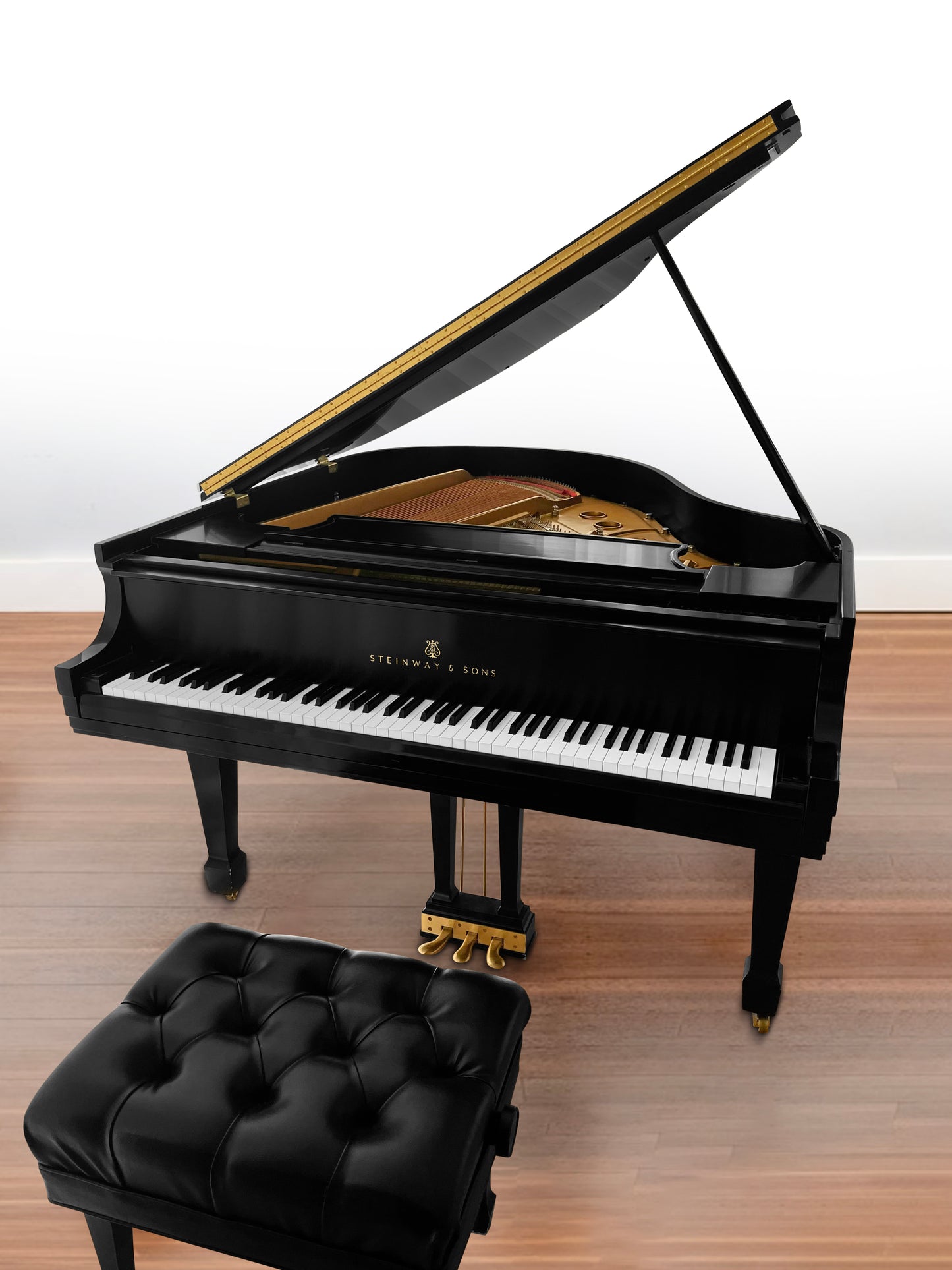 1995 Steinway Model S | Ebony | Pianomation 3 System Similar to Spirio