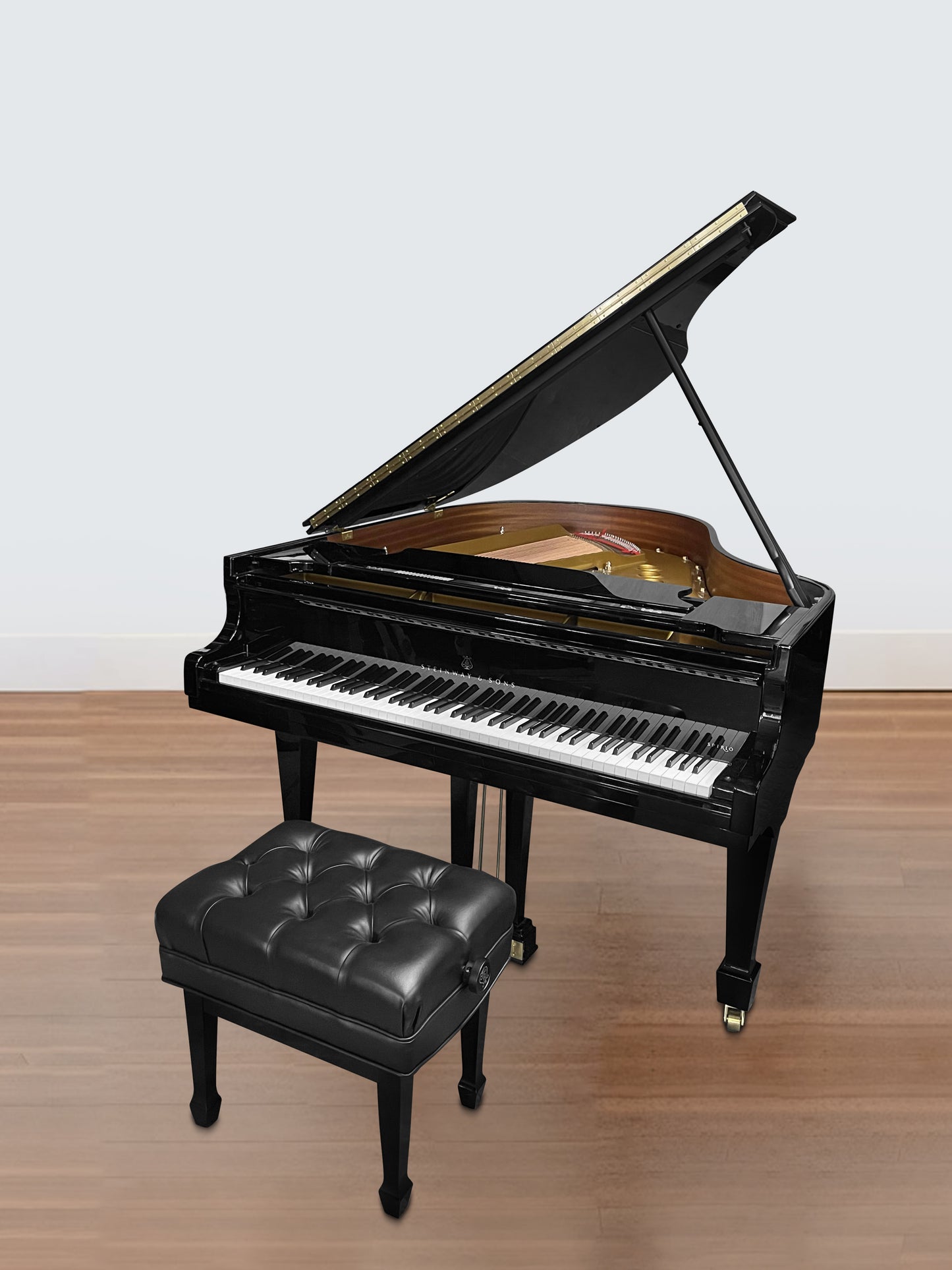 2022 Steinway Model M Spirio | Ebony