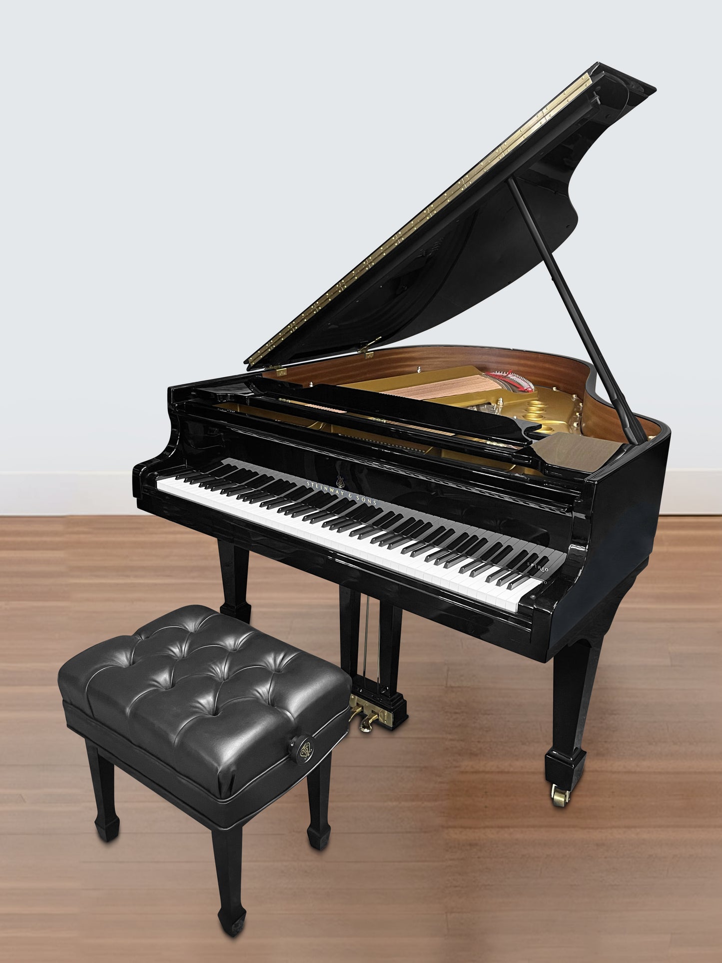 2022 Steinway Model M Spirio | Ebony