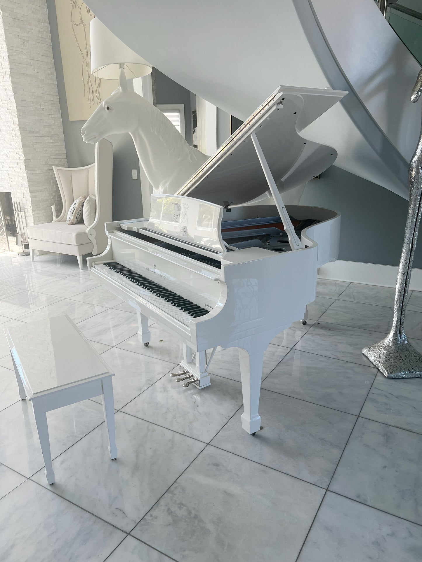 2015 John Lennon Extremely Limited Edition Steinway Model O | Sterling Silver