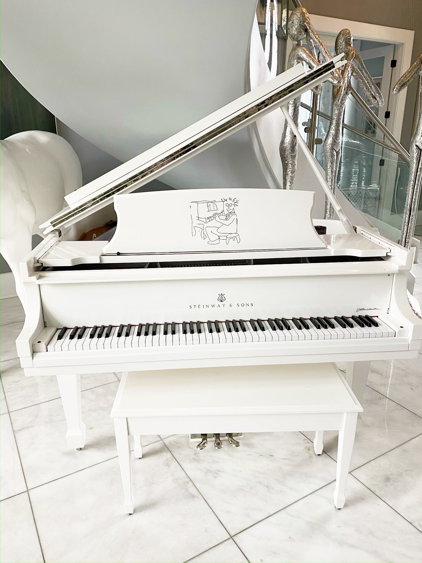 2015 John Lennon Extremely Limited Edition Steinway Model O | Sterling Silver