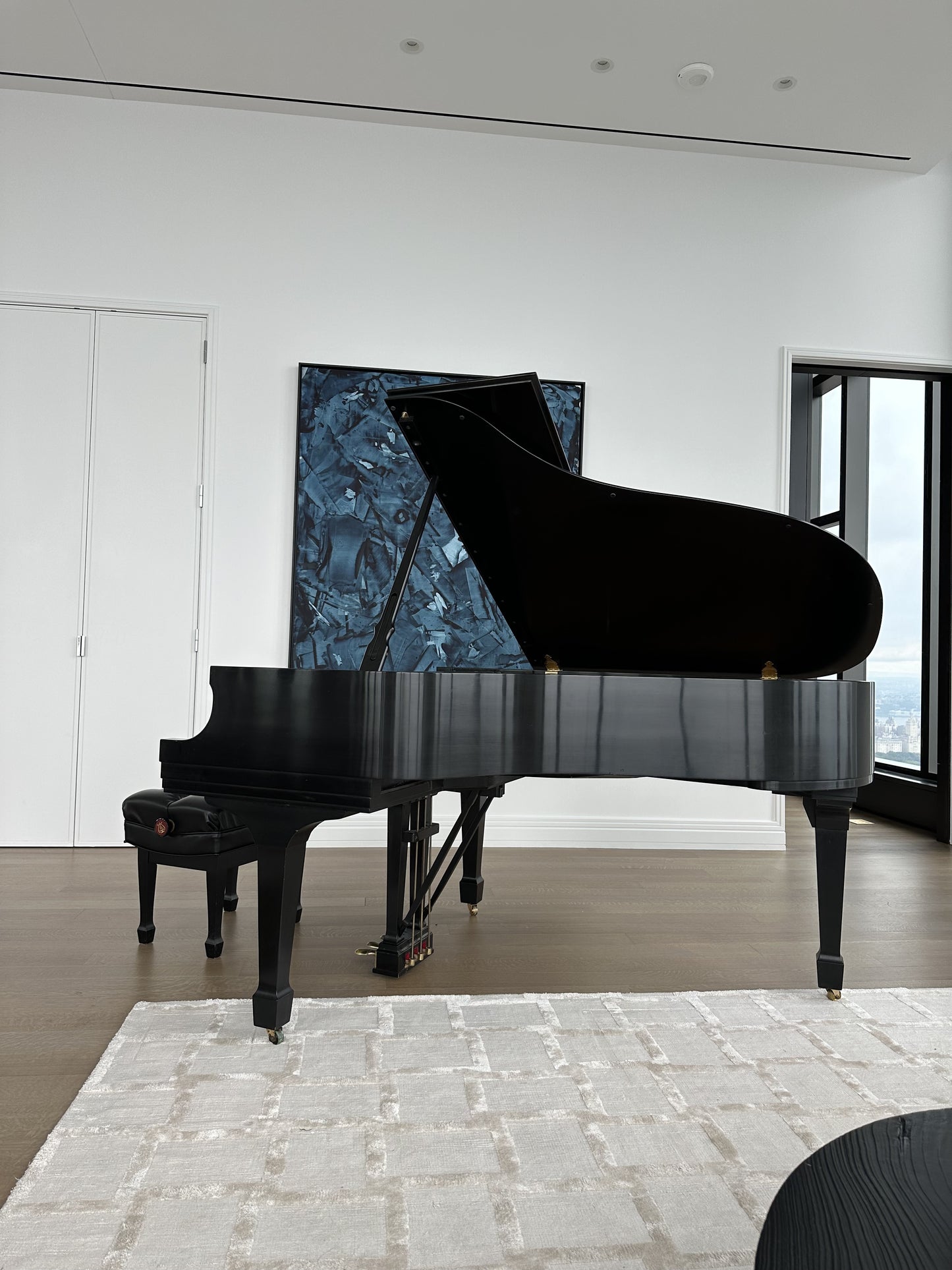 1996 Steinway Model L | Ebony