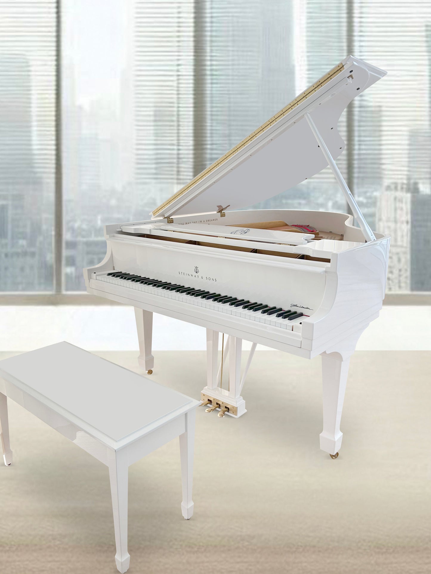 Rare John Lennon "Self Portrait" Steinway Model O | Purchased New in 2011