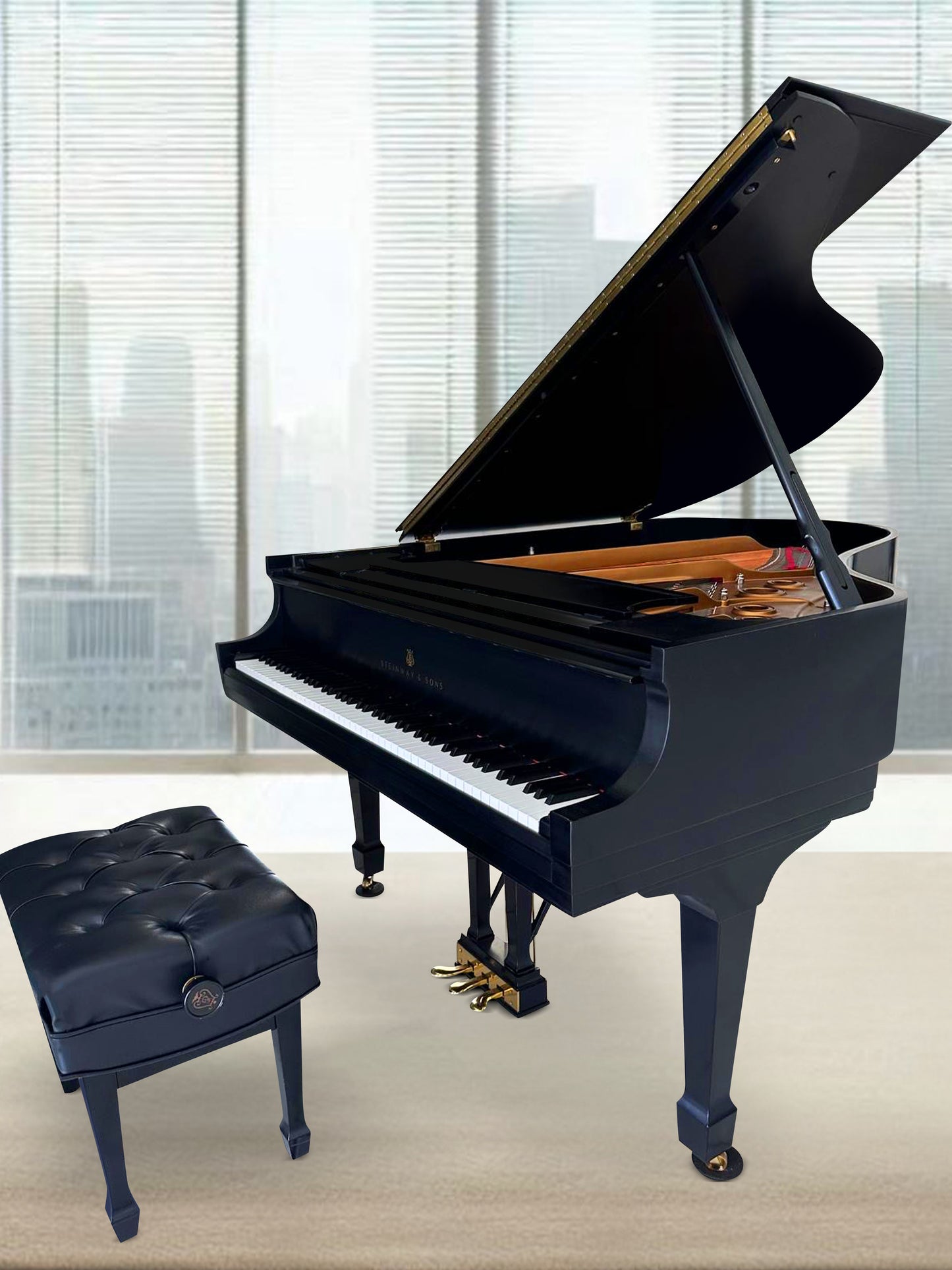 2001 Steinway Model L | Ebony