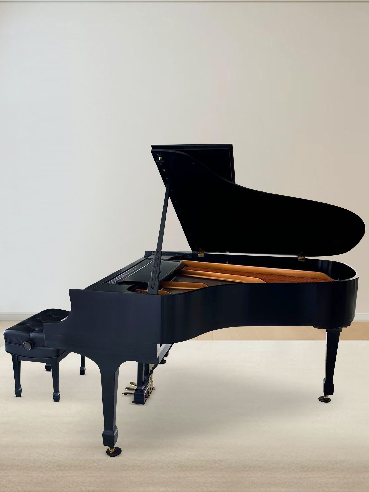 2005 Steinway Model L | Ebony | IPad Player System Similar to Spirio