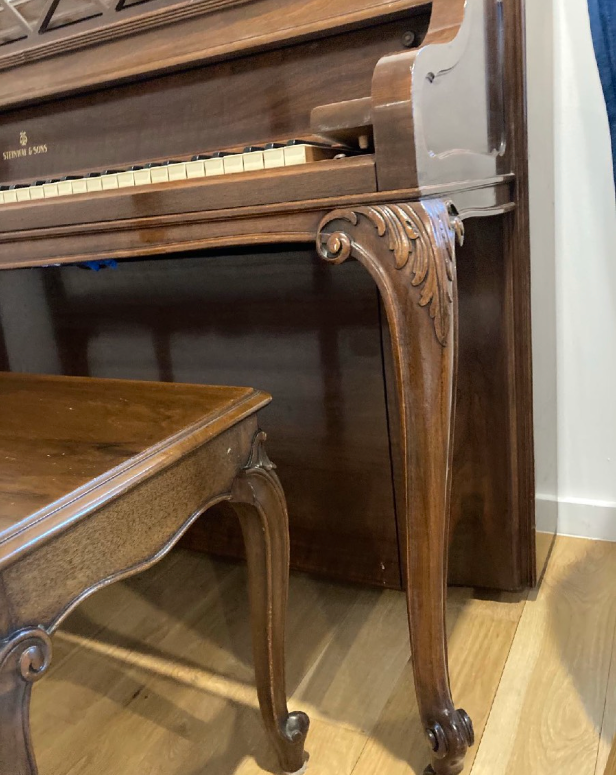 1948 Steinway Louis XV Upright | Walnut | Model 40