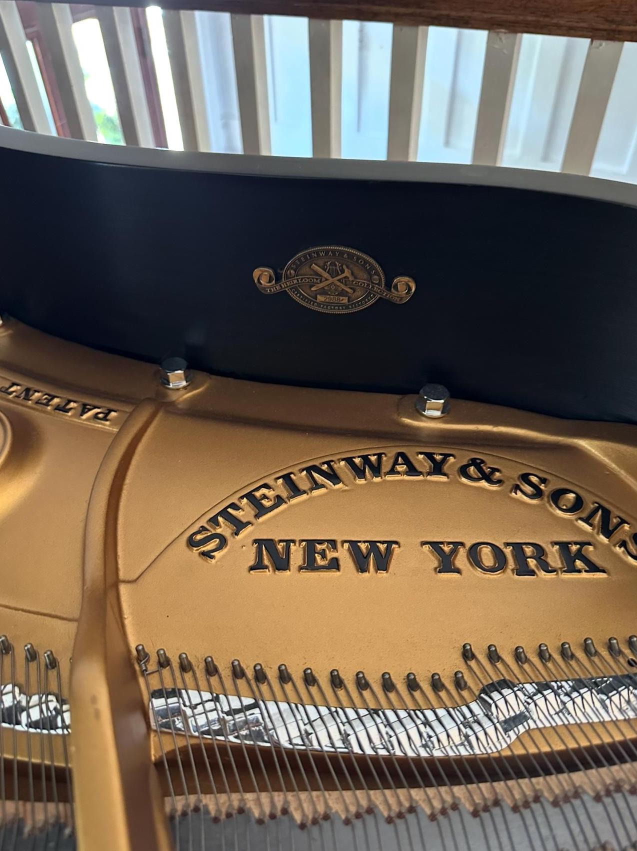 Steinway Model L | Limited "Heirloom" Edition Sold at Steinway NYC Showroom in 2017 | Ebony