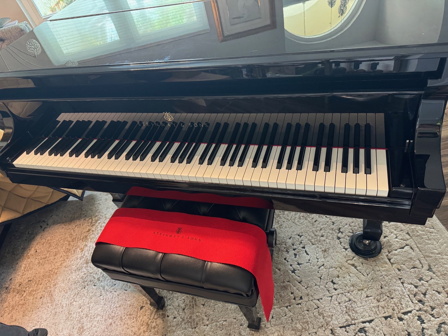 2017 Steinway Model O | High Gloss Ebony | Sterling Silver Edition | IPad Player System Similar to Spirio