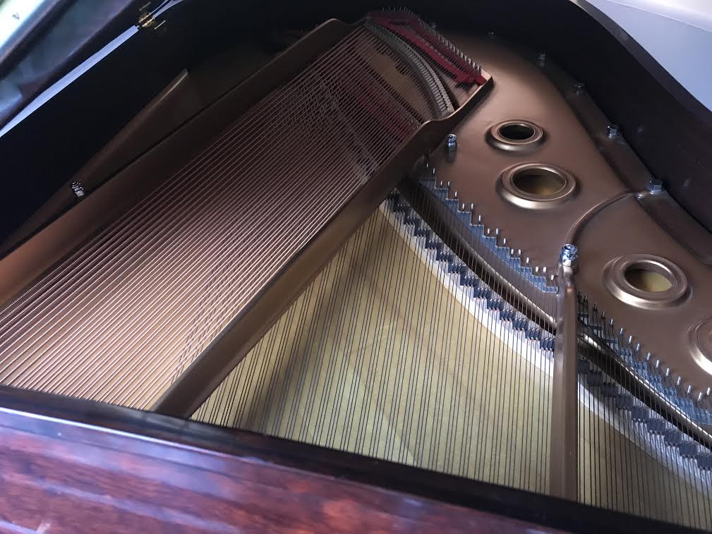 2003 Steinway Model L Grand Piano |  Kewazinga Bubinga Crown Jewel