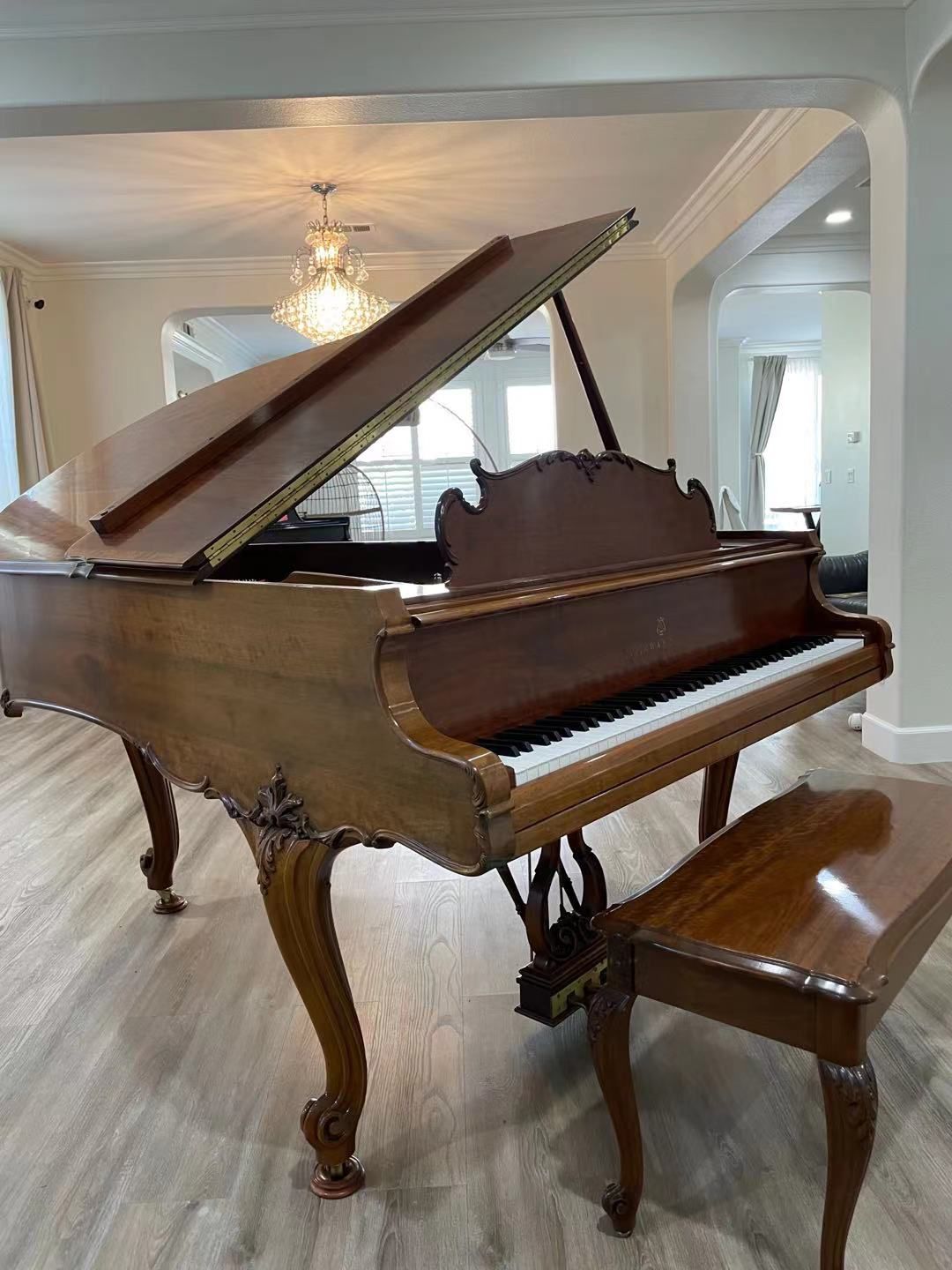 1996 Steinway Grand Piano Model M Louis XV | Walnut