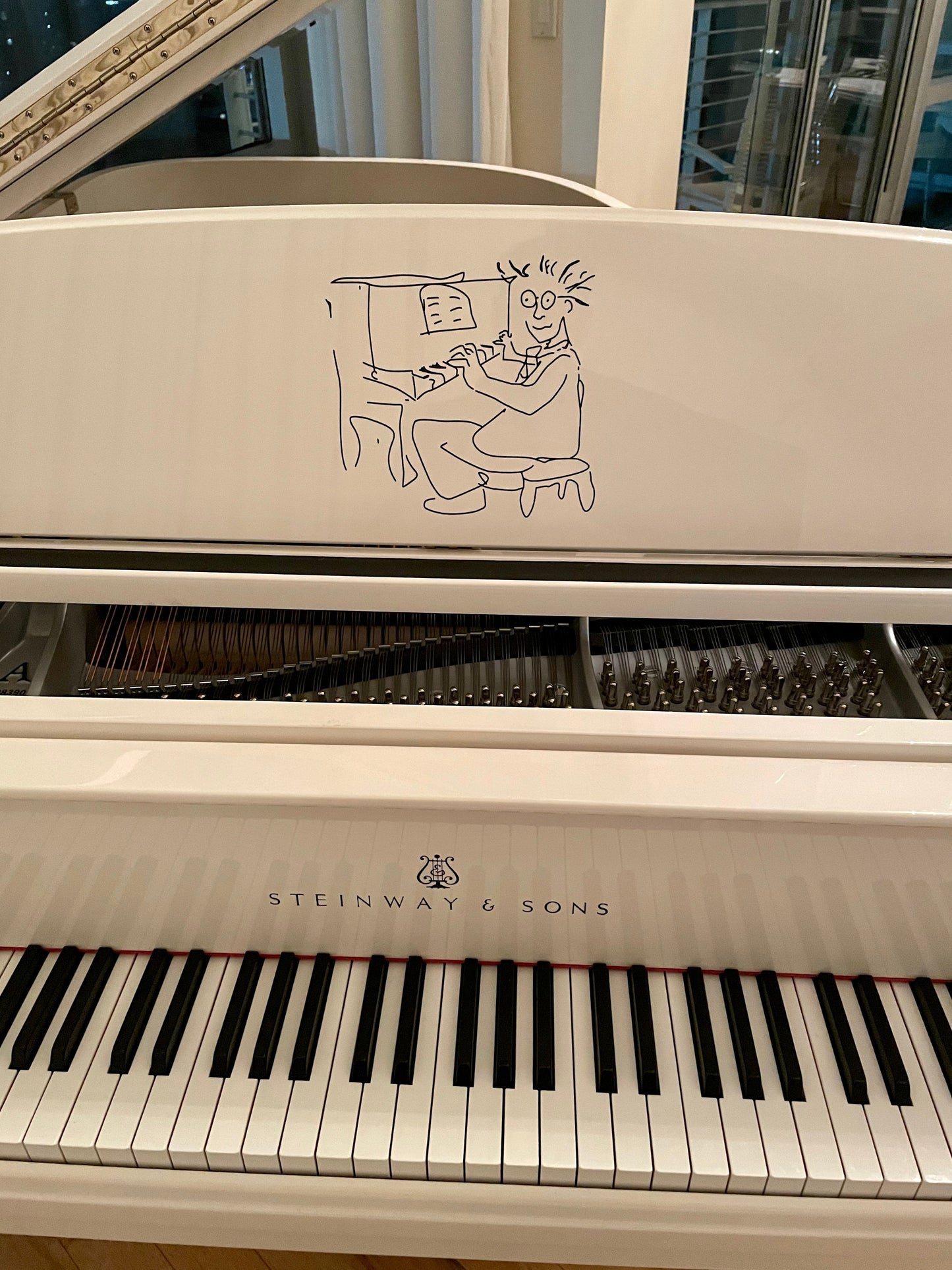 Sterling Silver John Lennon Extremely Limited Edition Steinway Model A in White