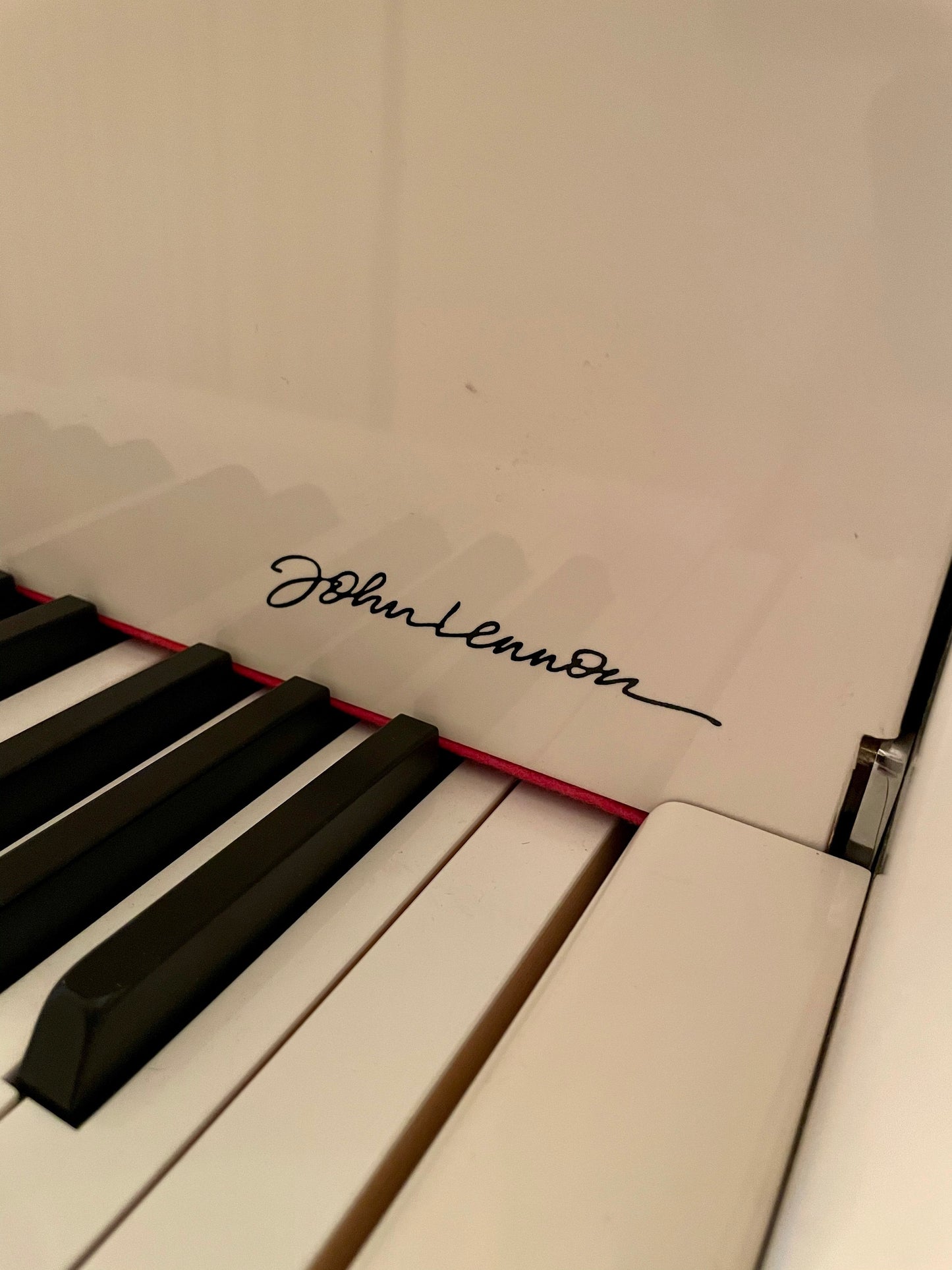 Sterling Silver John Lennon Extremely Limited Edition Steinway Model A in White