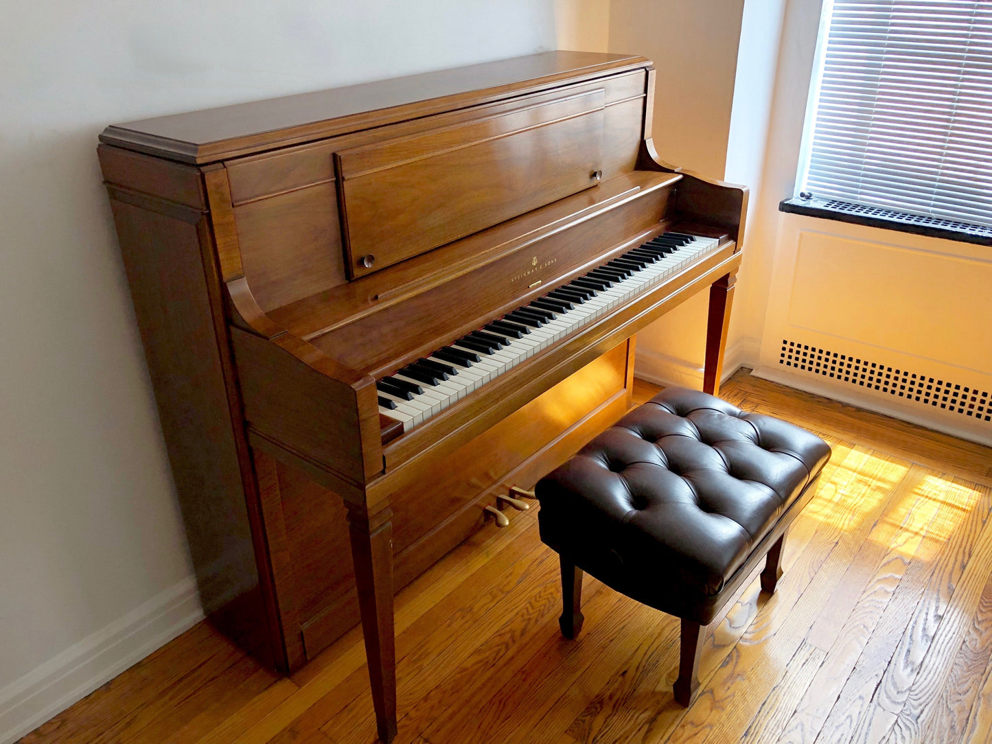 Steinway Model 4510 Sheraton Upright Piano | Walnut