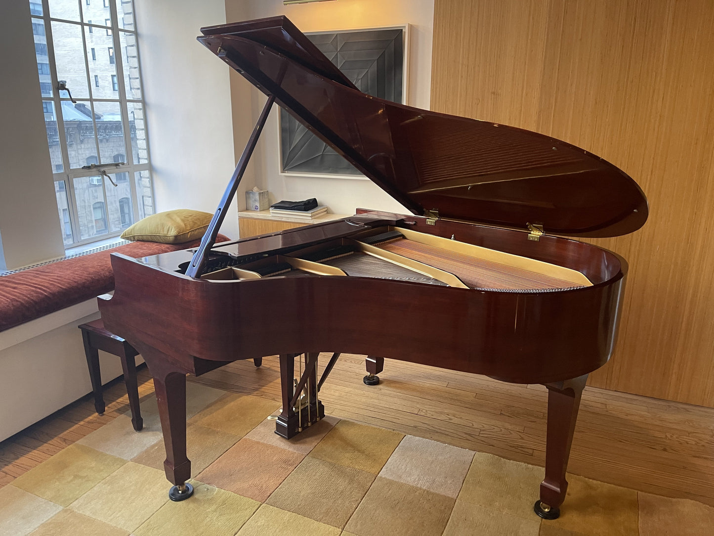 2004 Steinway Model M Crown Jewel Piano | 150th-Anniversary Limited Edition | Premium African Cherry Finish