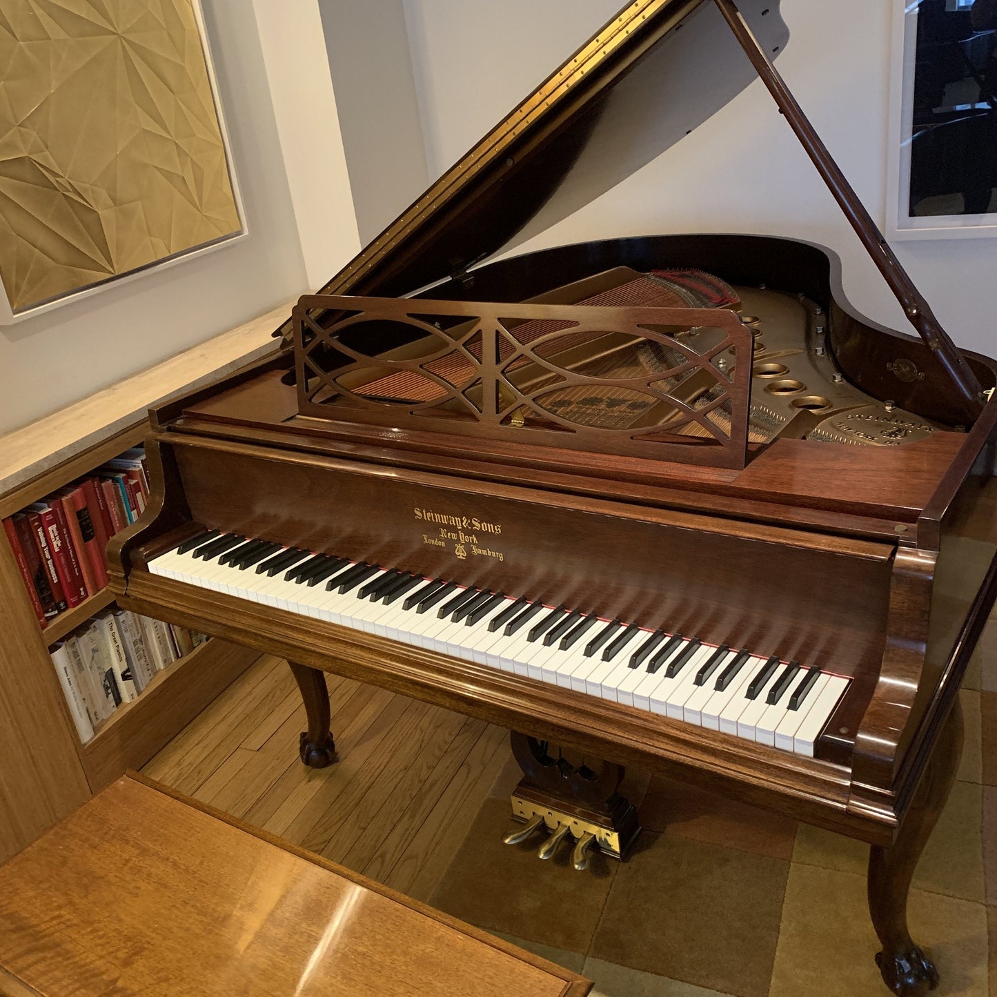 Steinway Model M Piano | Limited "Heirloom" Edition Sold at Steinway NYC Showroom in 2005