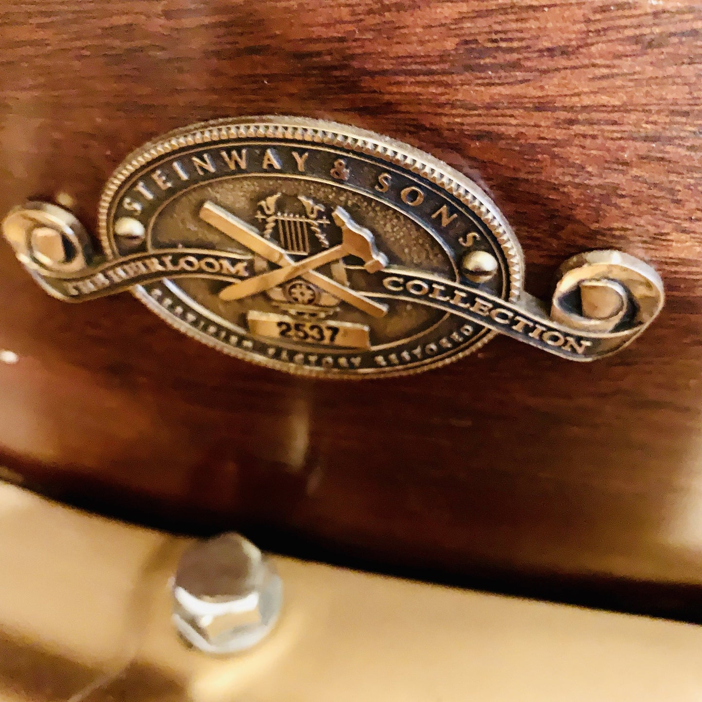 Steinway Model M Piano | Limited "Heirloom" Edition Sold at Steinway NYC Showroom in 2005