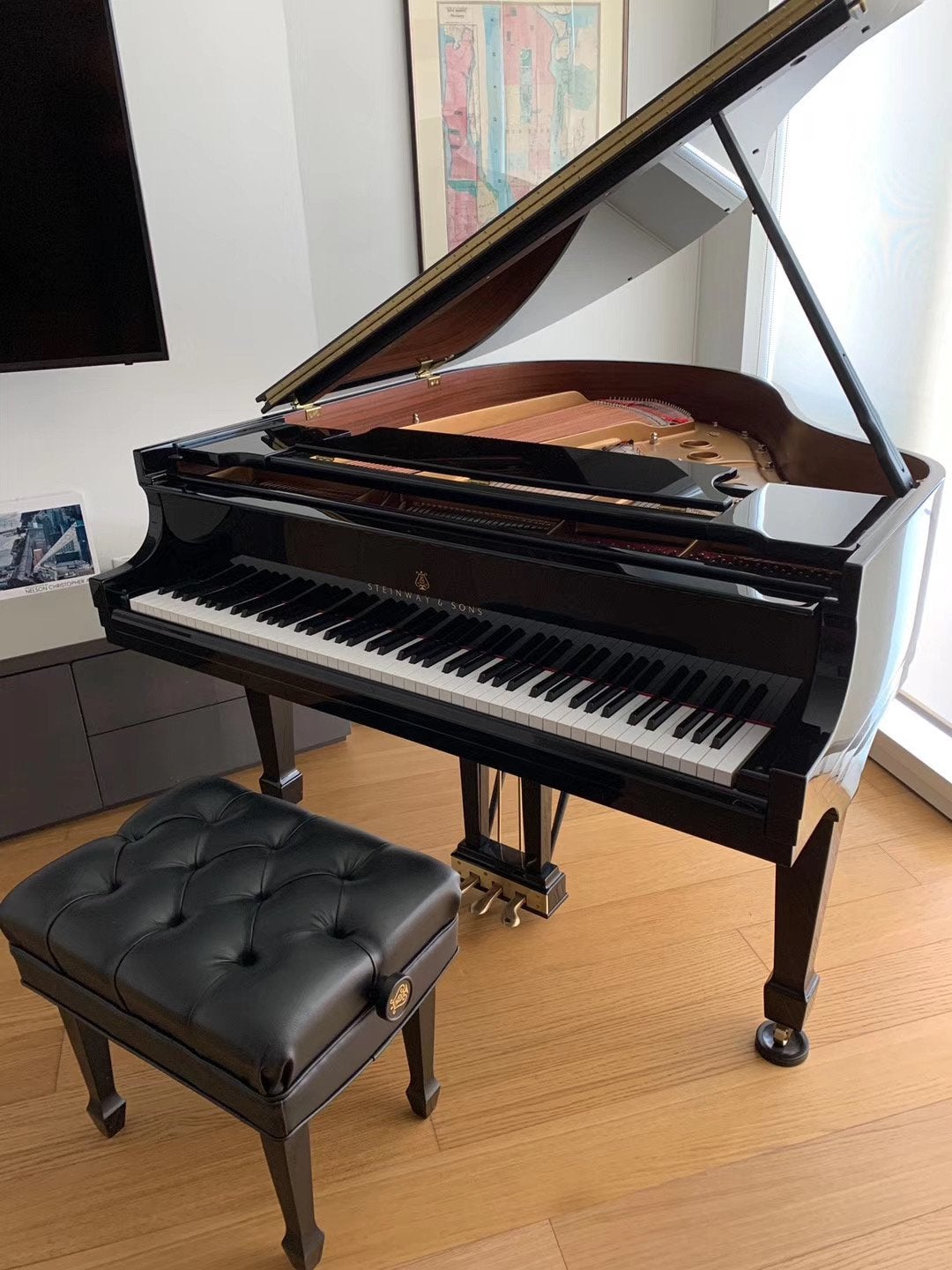 2006 Steinway Grand Piano Model S | High Gloss Ebony