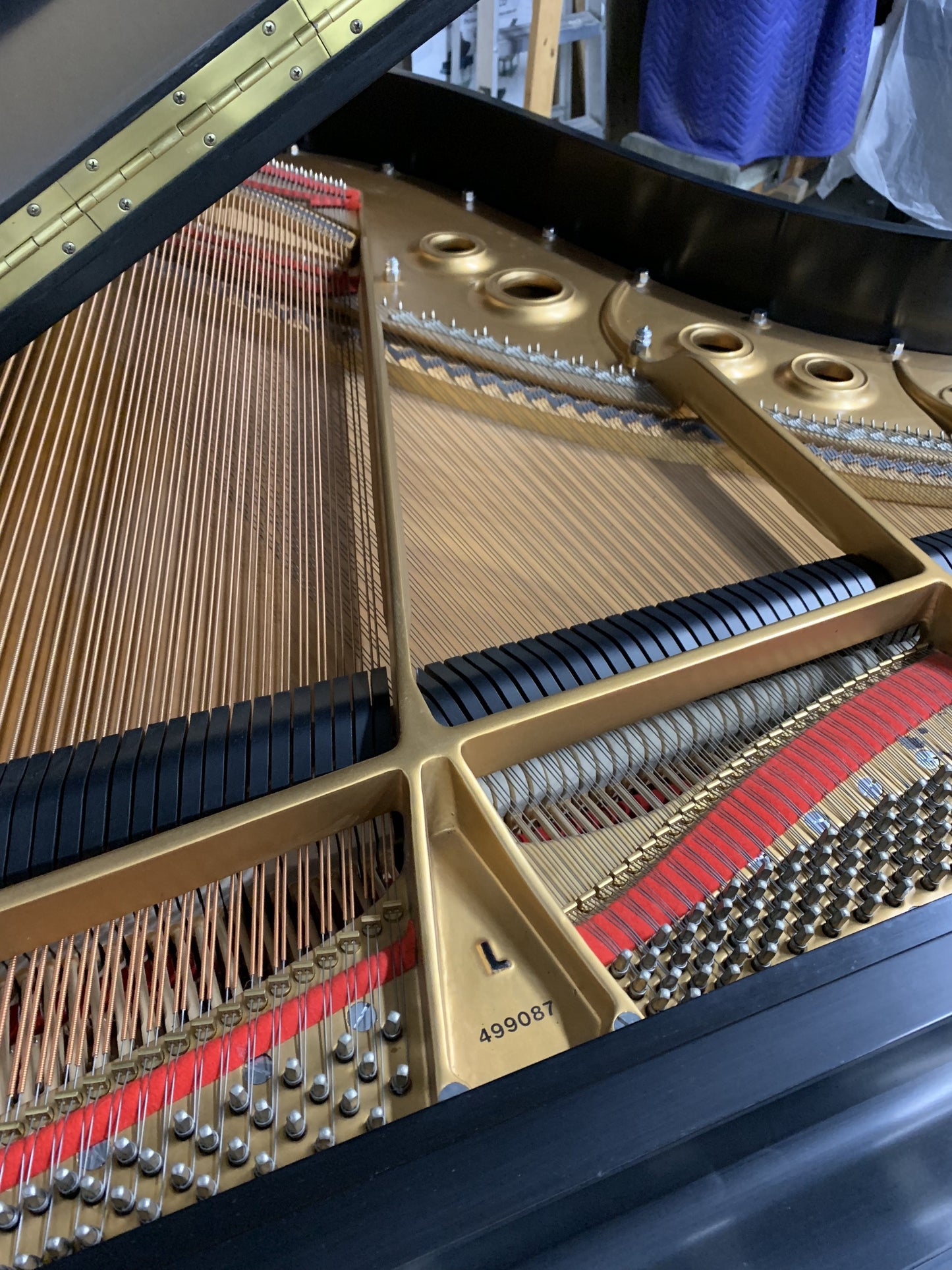 Steinway Model L soundboard