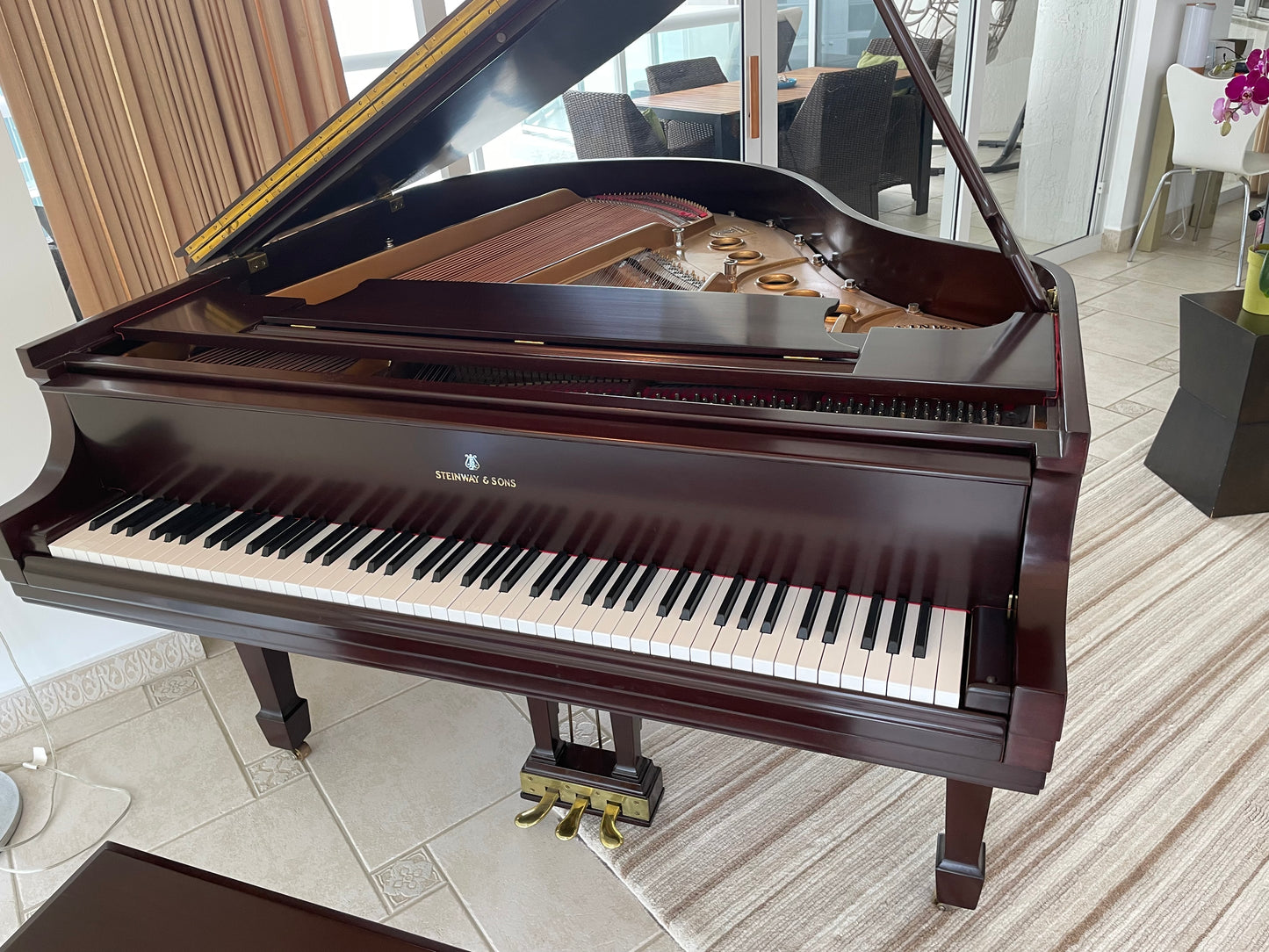 Steinway Model S | Located in Miami | Dark Brown Finish
