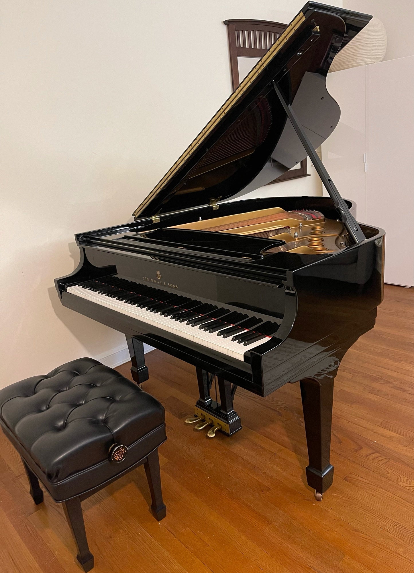 2000 Steinway Grand Piano Model S | High Gloss Ebony with Steinway Signature