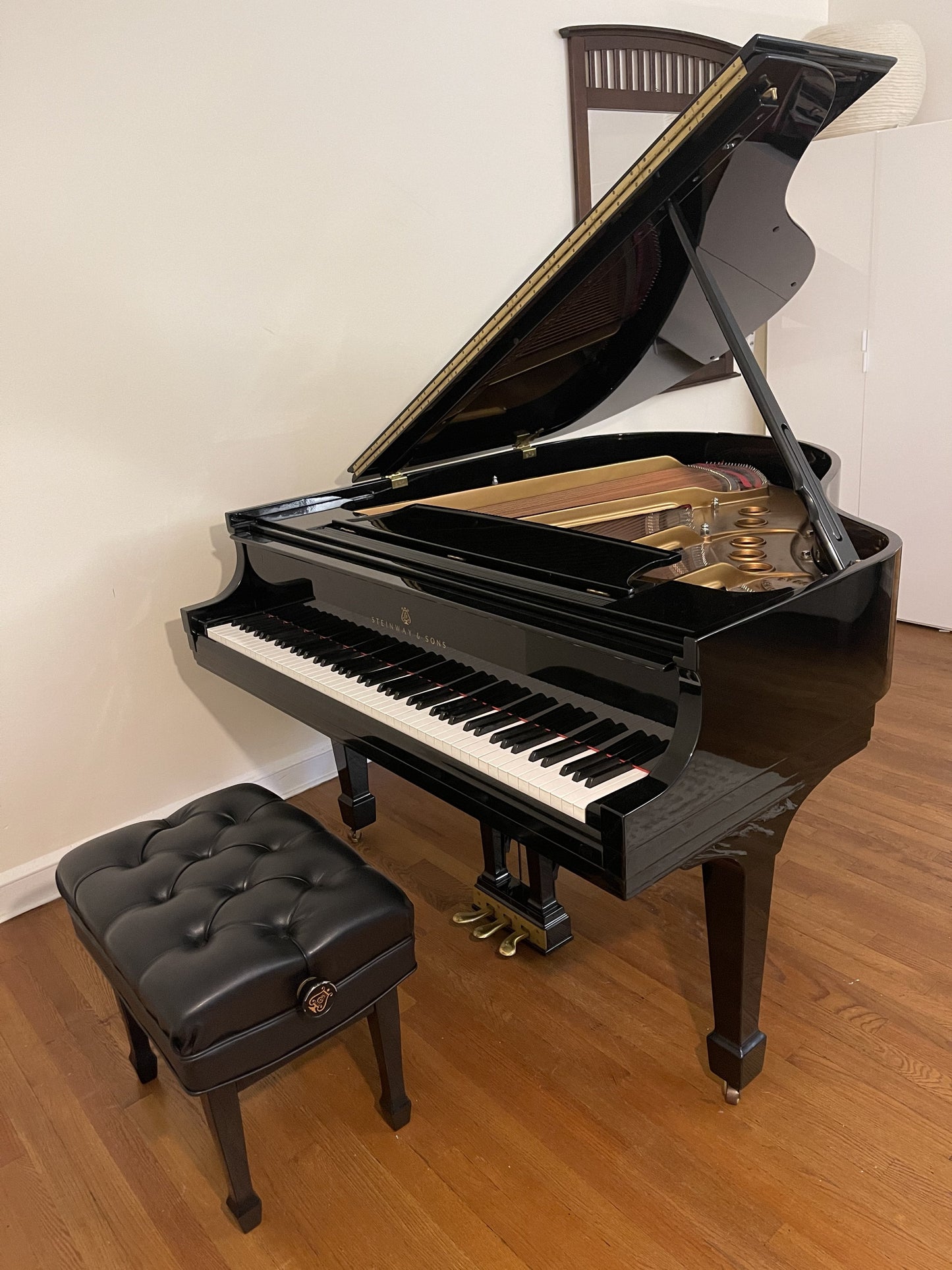 2000 Steinway Grand Piano Model S | High Gloss Ebony with Steinway Signature