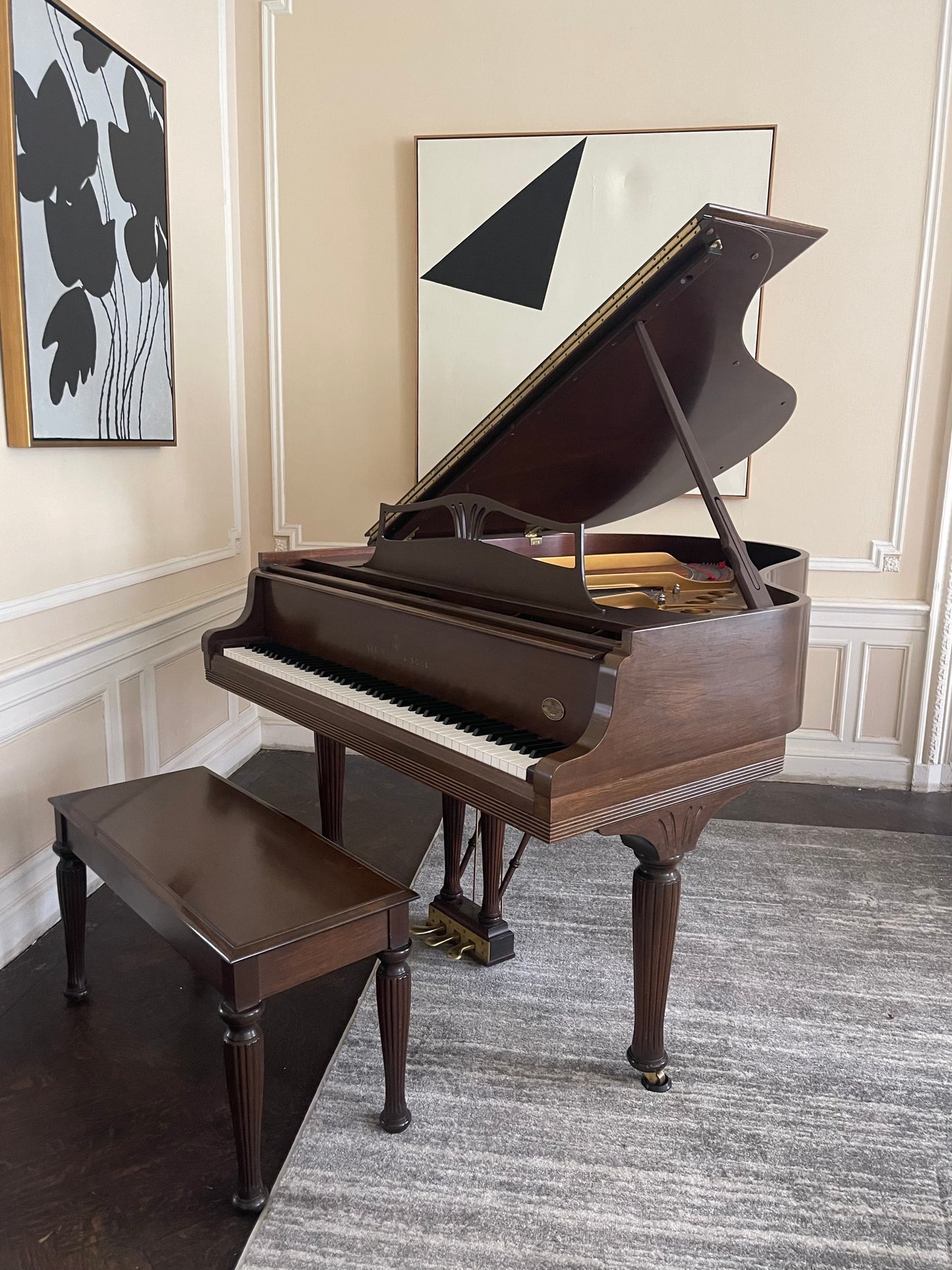 140th Anniversary Special Edition Hepplewhite Steinway Model M Purchased New 1994 | Mahogany