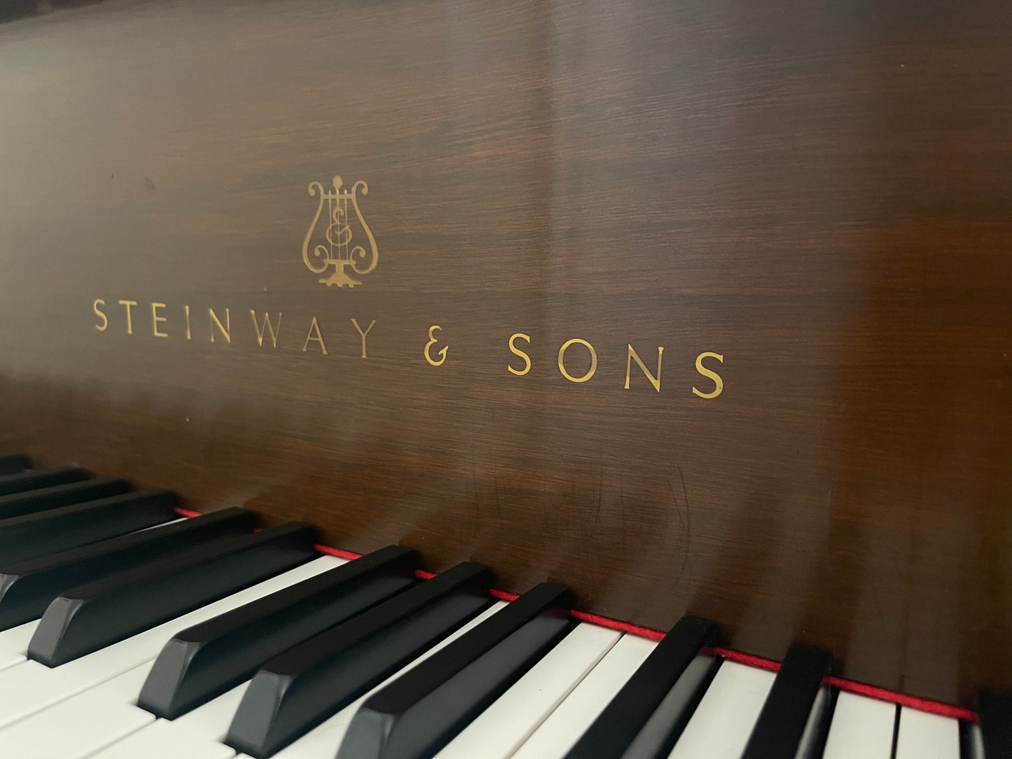 140th Anniversary Special Edition Hepplewhite Steinway Model M Purchased New 1994 | Mahogany