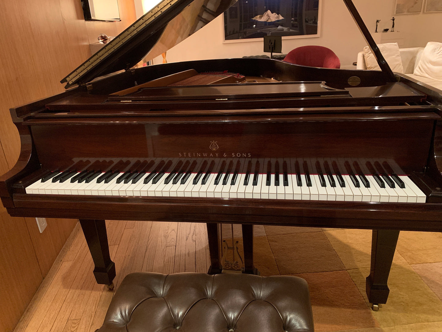 2003 Steinway Model M Piano | Crown Jewel Mahogany