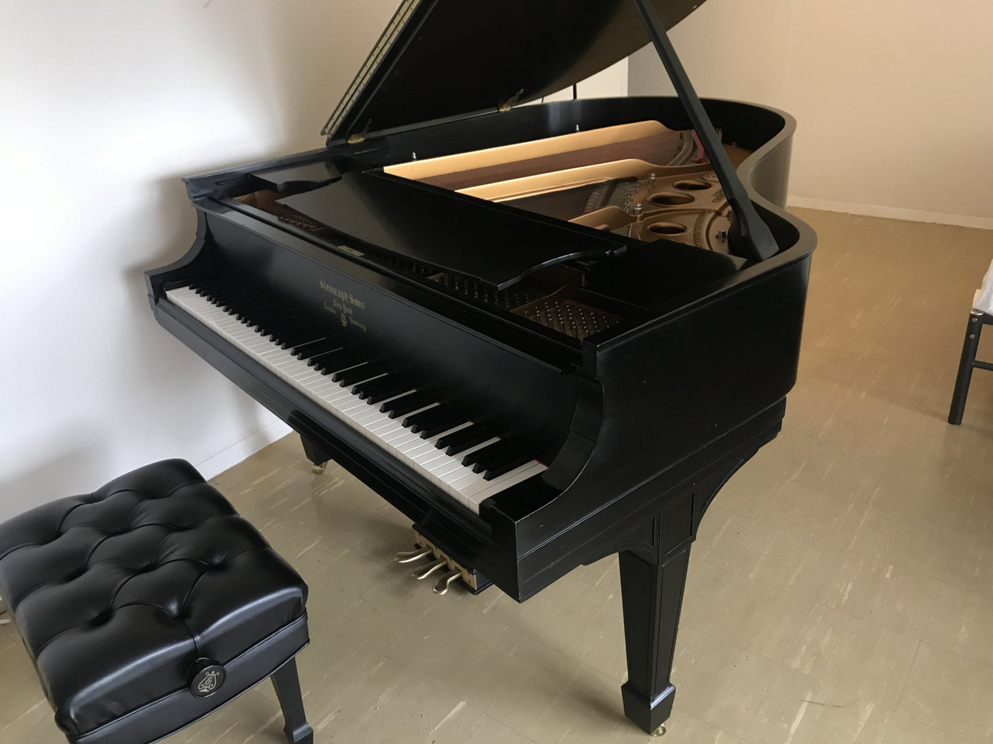 Steinway Model O Grand Piano | Ebony | Certified Rebuild at the Steinway Factory