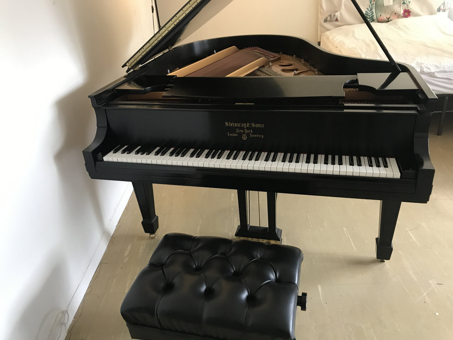 Steinway Model O Grand Piano | Ebony | Certified Rebuild at the Steinway Factory