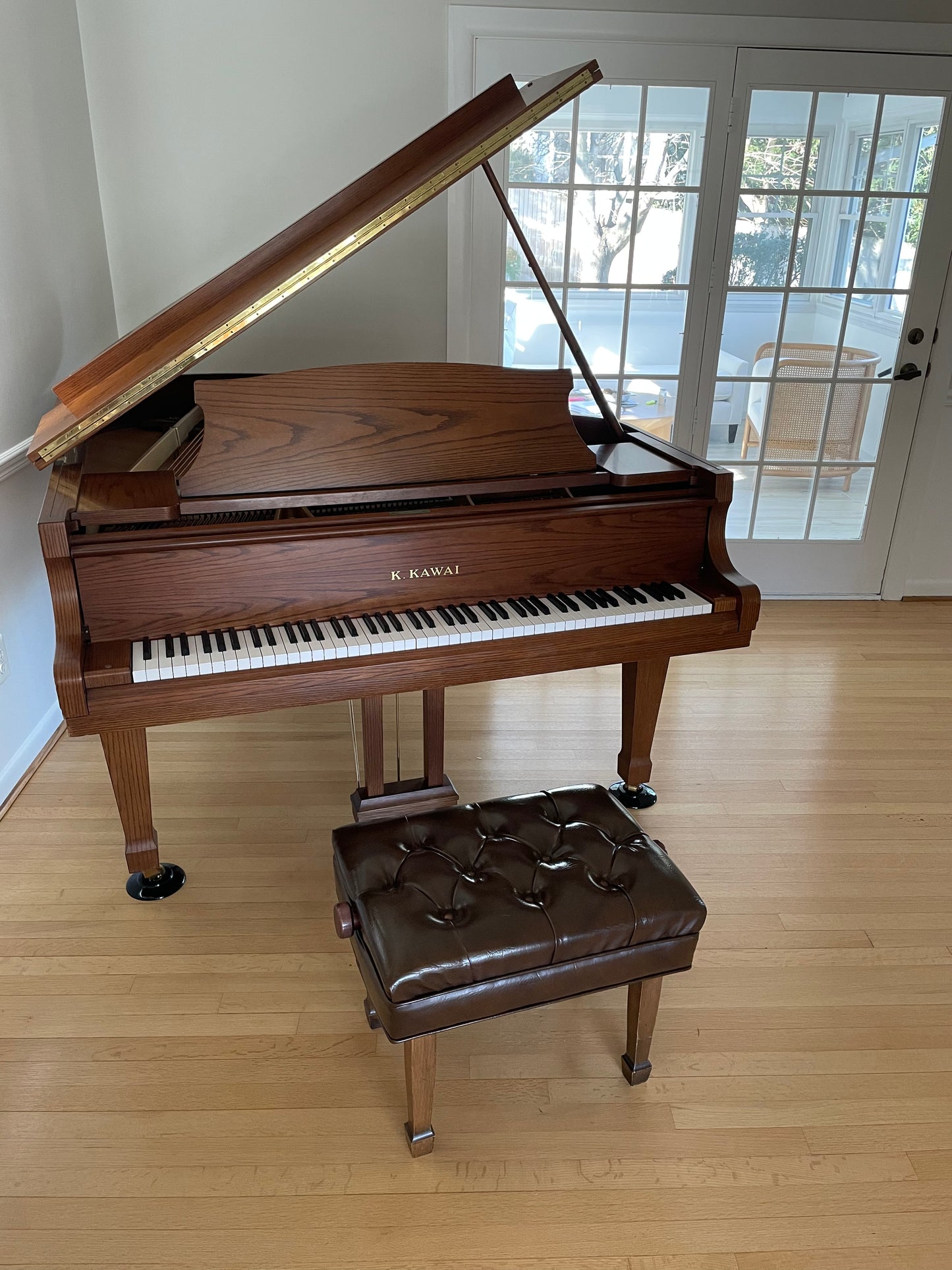1990 Kawai KG-2E Grand Piano | Walnut