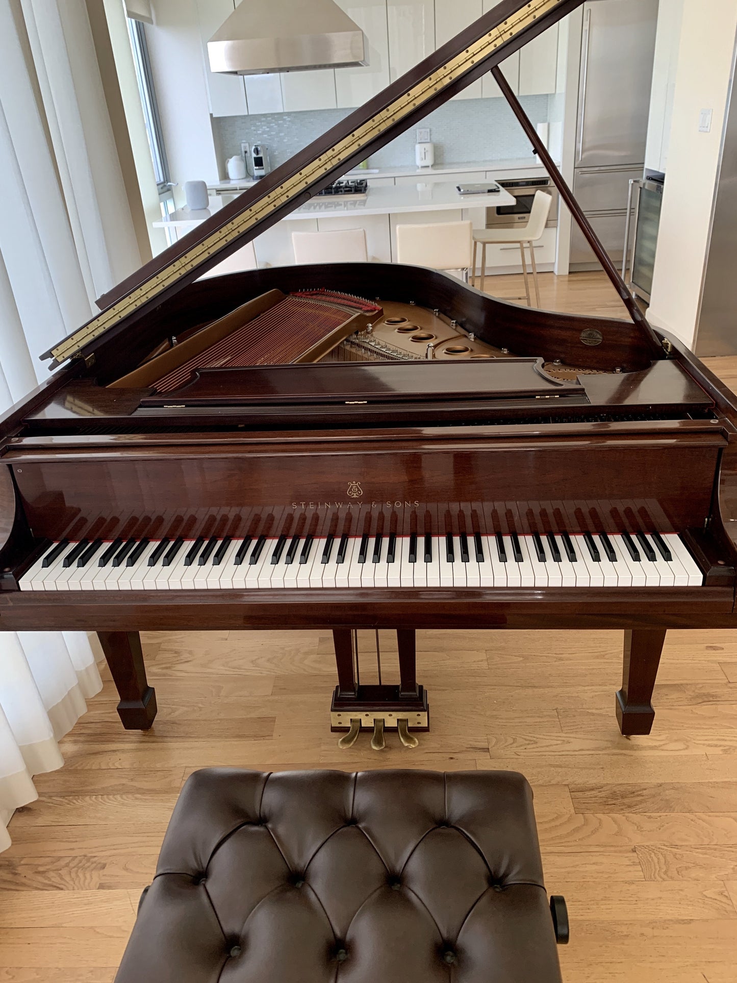1990 Steinway Model M Grand Piano | Mahogany Crown Jewel
