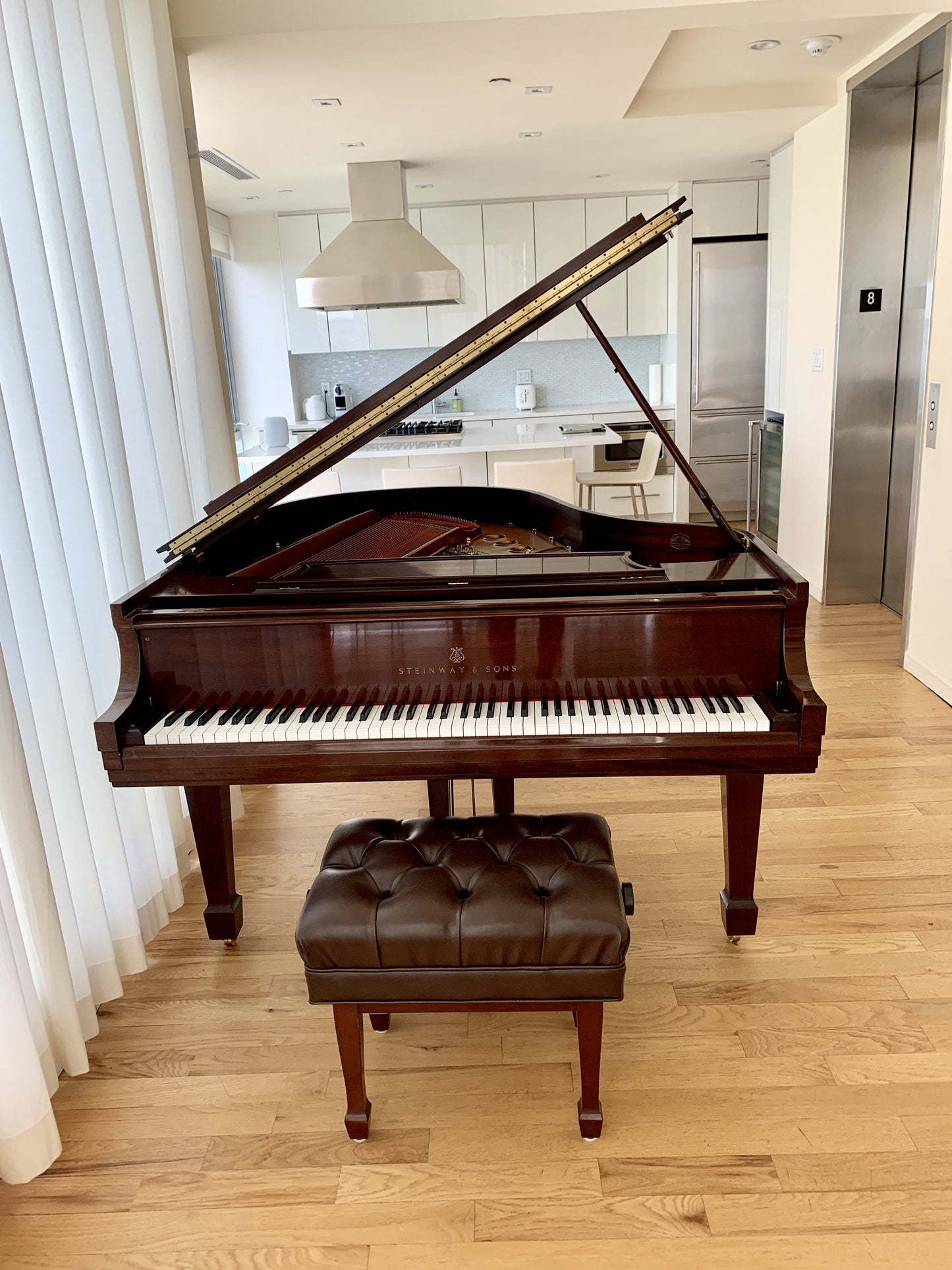 1990 Steinway Model M Grand Piano | Mahogany Crown Jewel