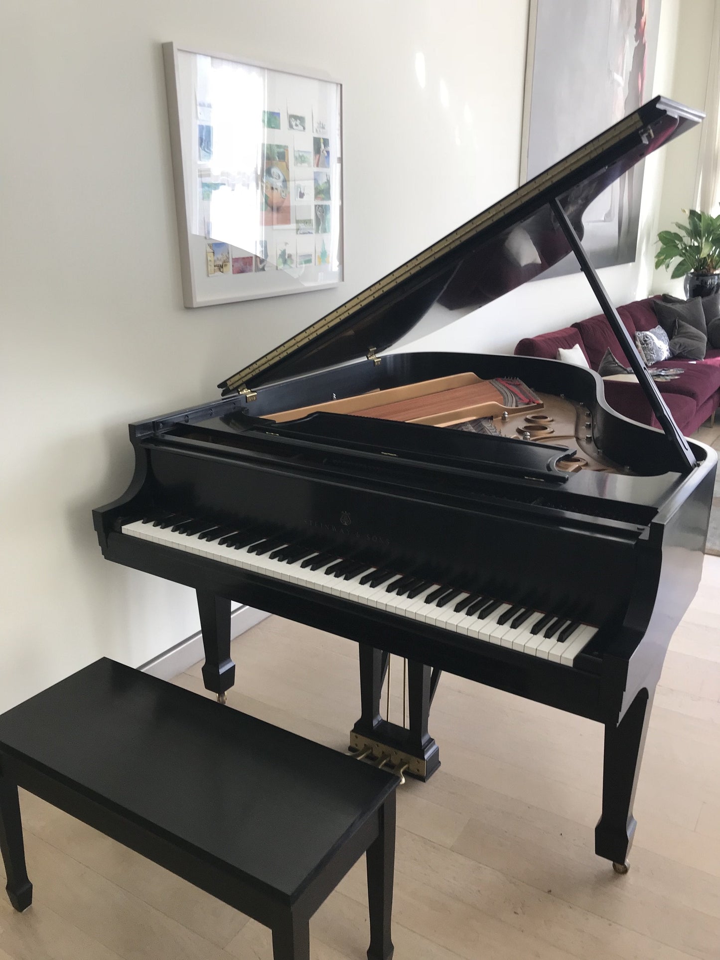 1993 Steinway Grand Piano Model L | Ebony