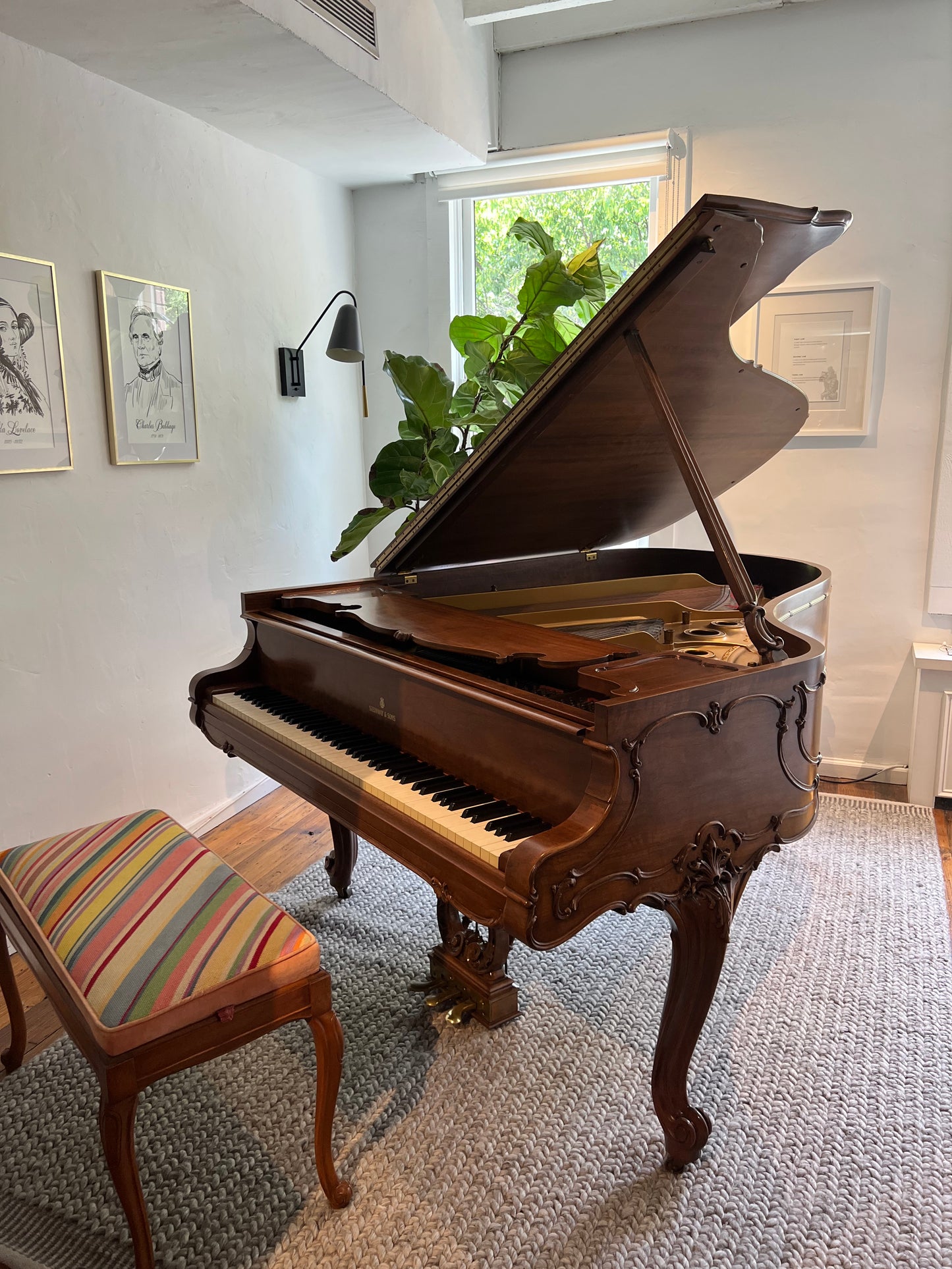 Steinway Model L Art Case LOUIS XV Style | American Walnut