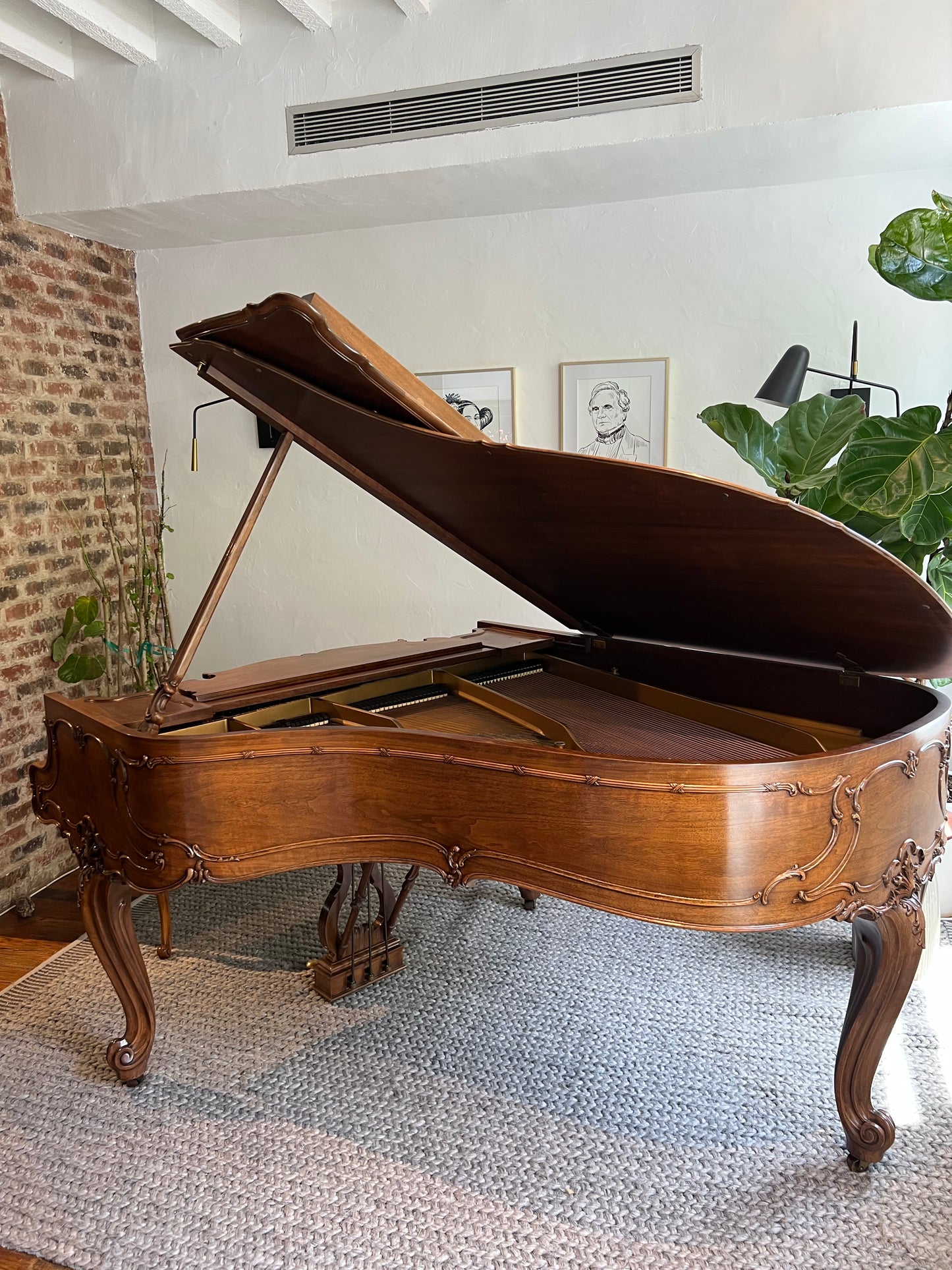 Steinway Model L Art Case LOUIS XV Style | American Walnut