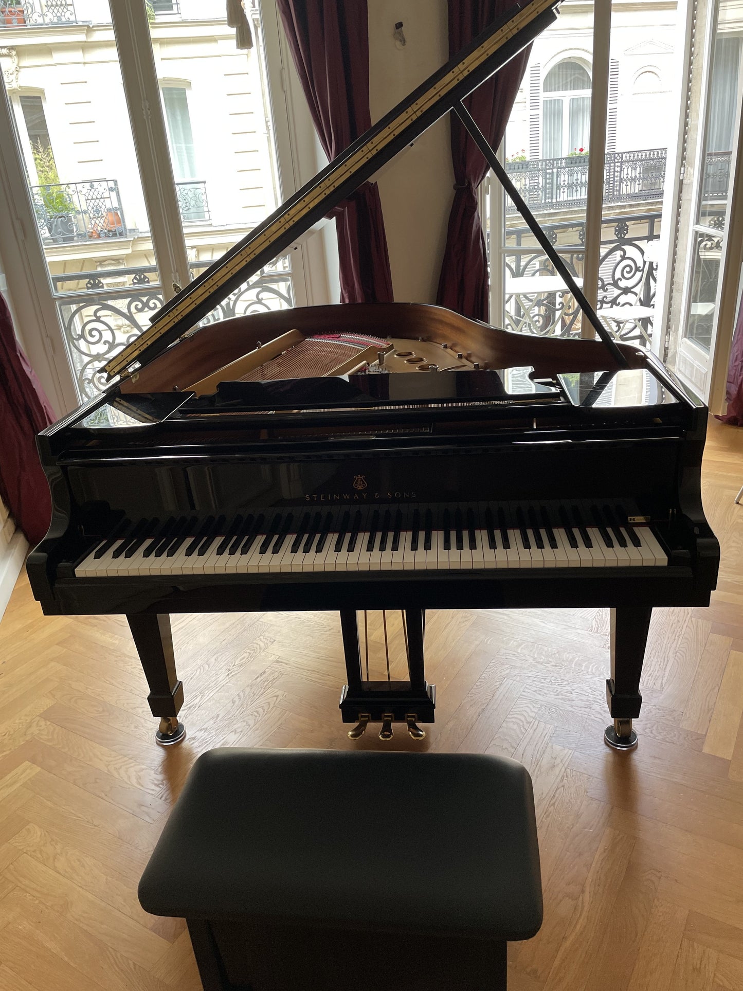 2010 Hamburg Steinway Grand Piano Model M | Ebony