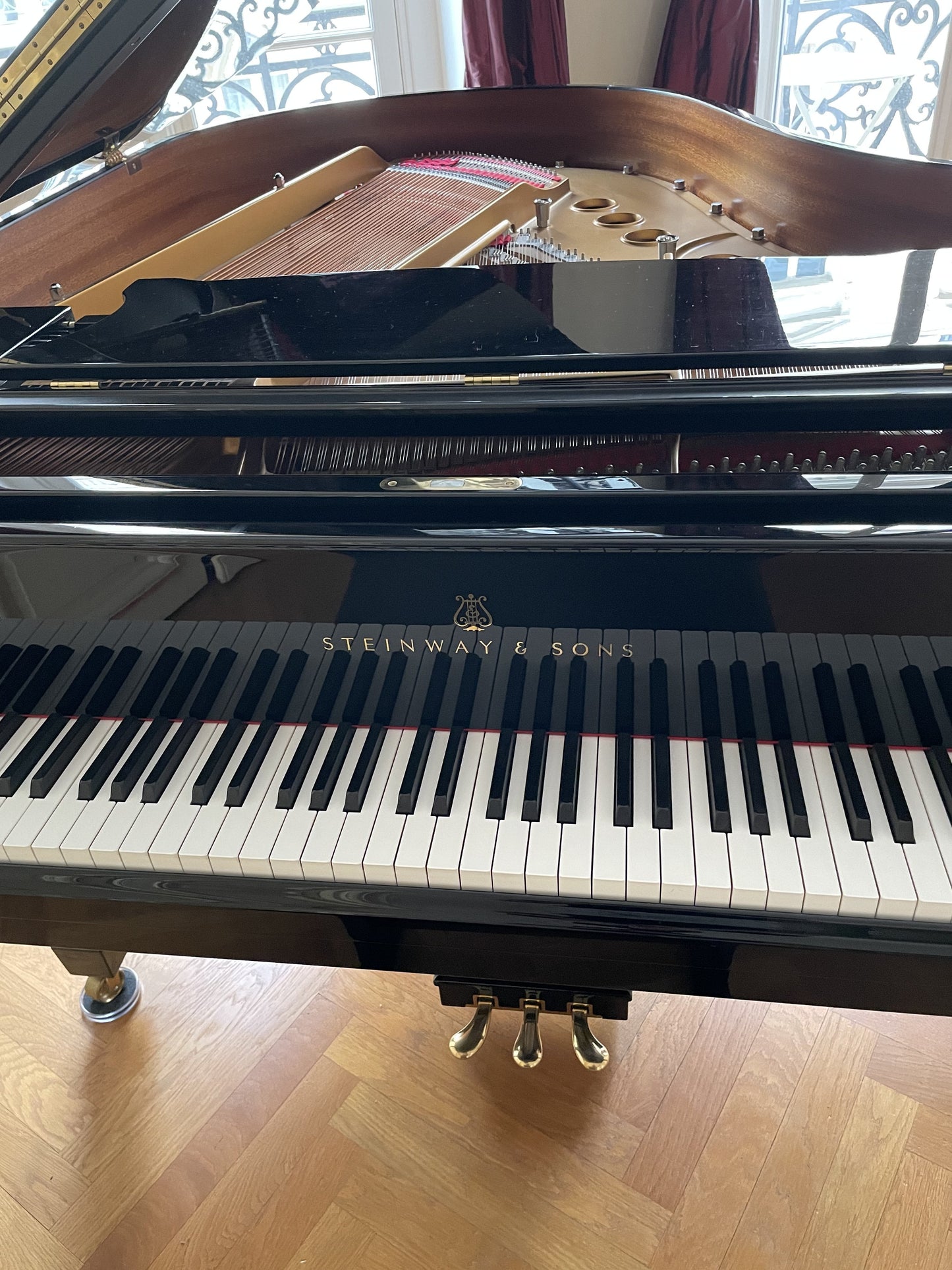 2010 Hamburg Steinway Grand Piano Model M | Ebony