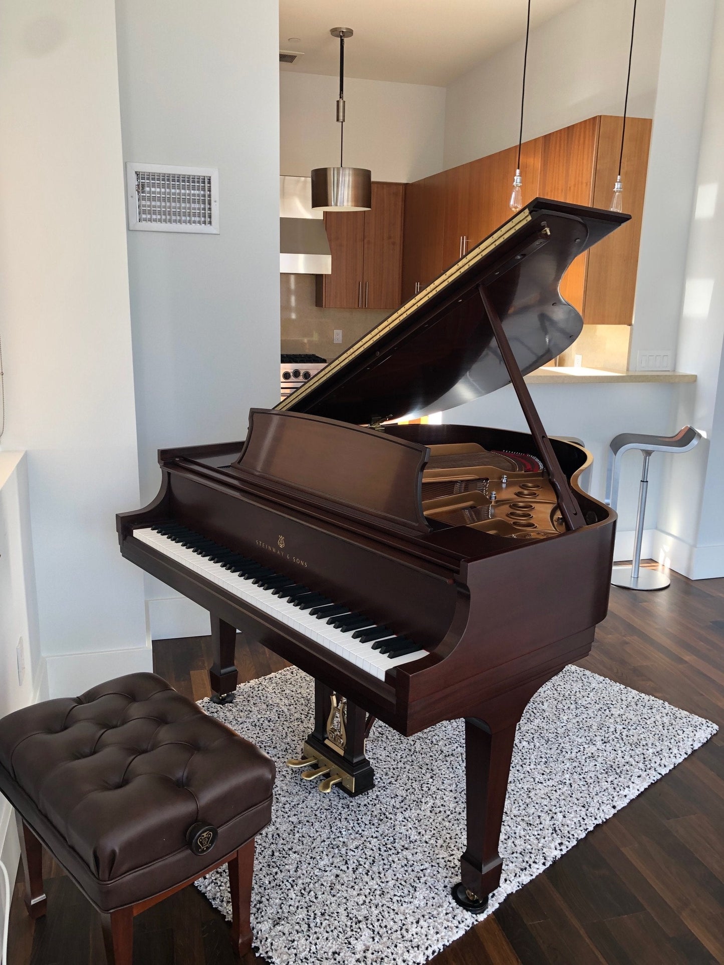 2001 Steinway Model S Grand Piano | Walnut Crown Jewel