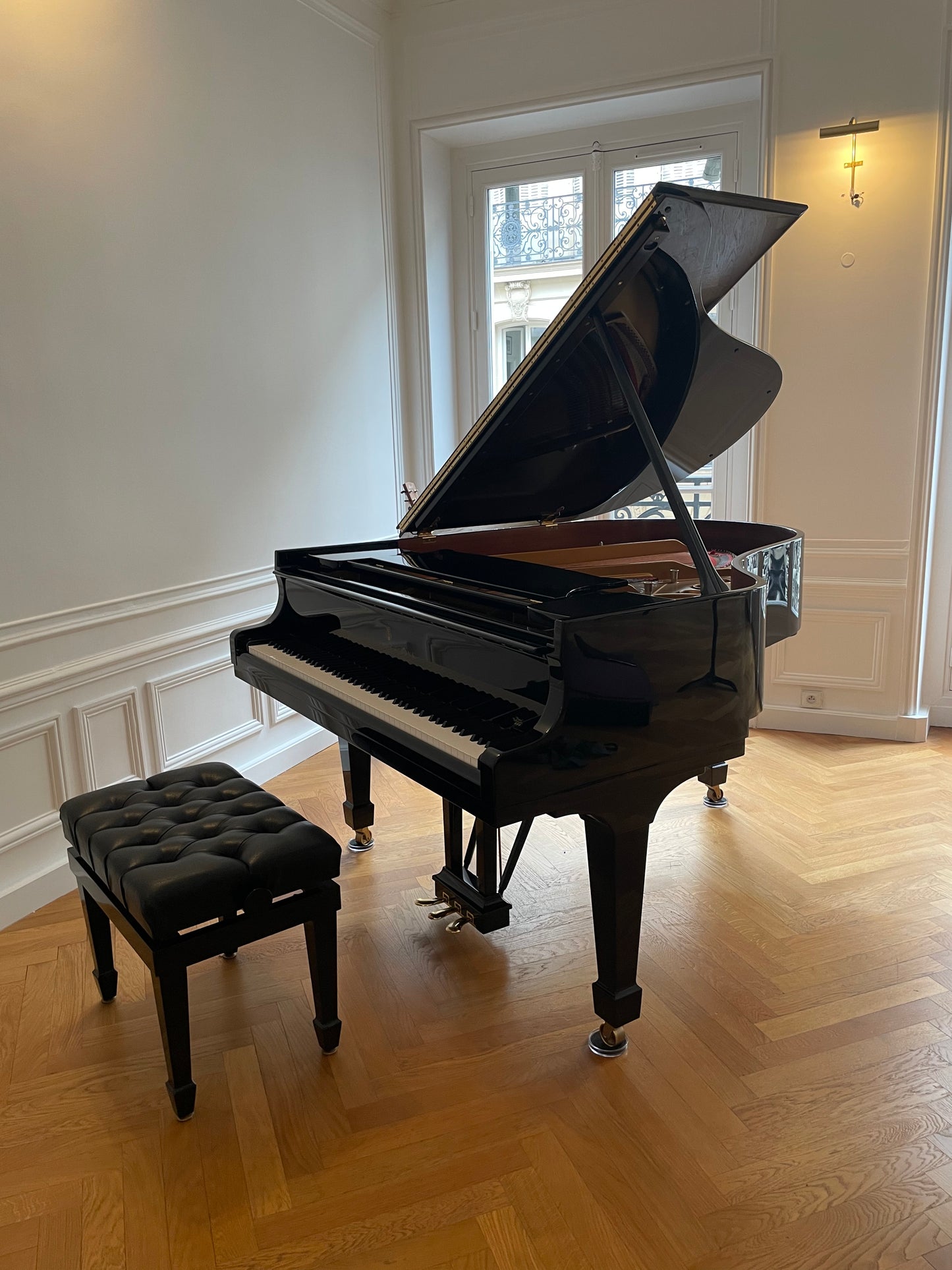 1995 Hamburg Steinway Model M Piano | High Gloss | Paris, France