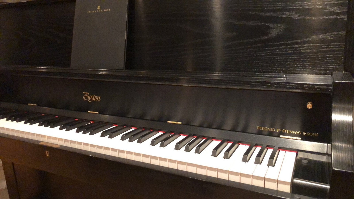 2016 Boston Upright Piano | Black
