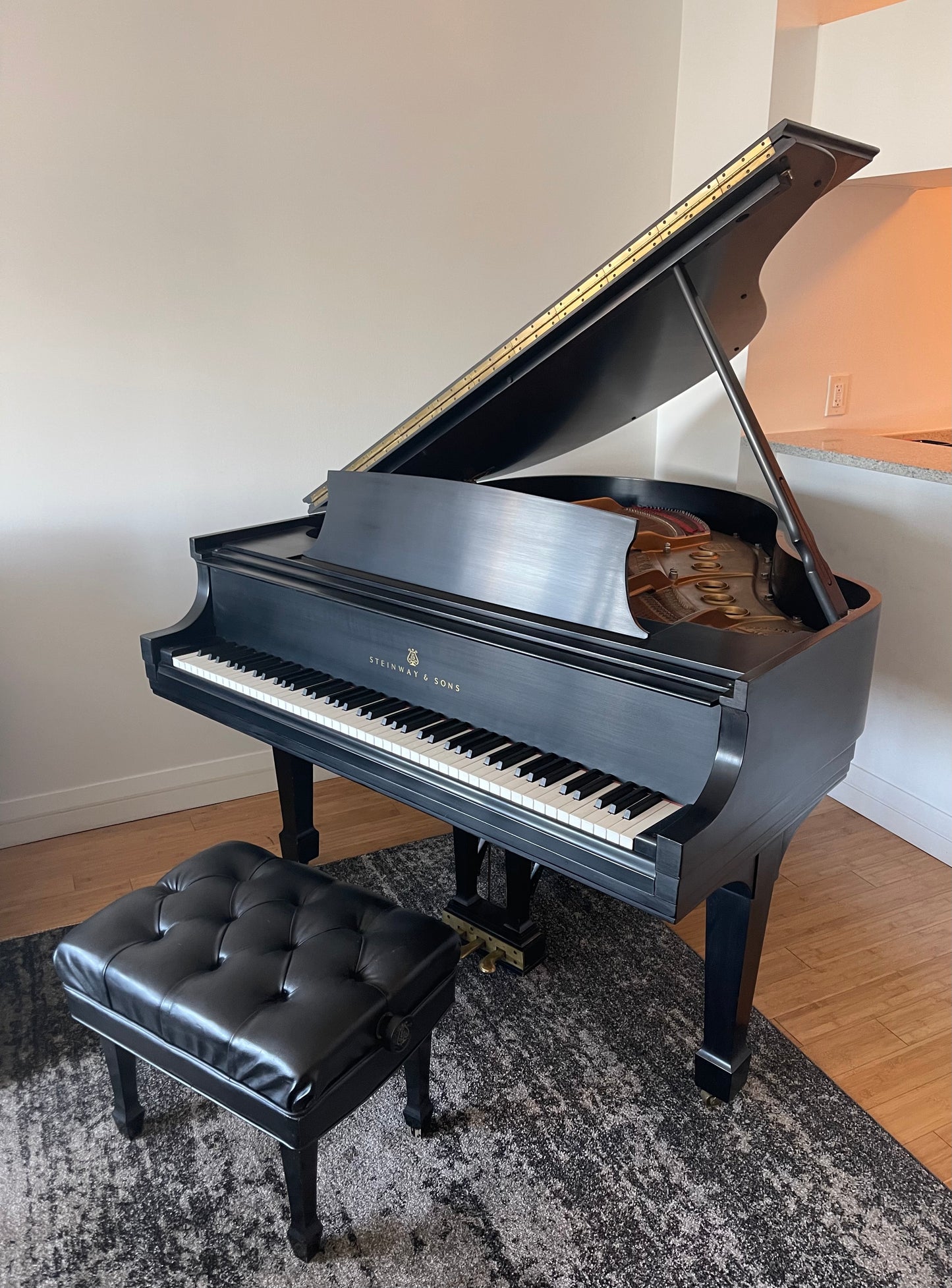1977 Steinway Grand Piano Model S | Ebony