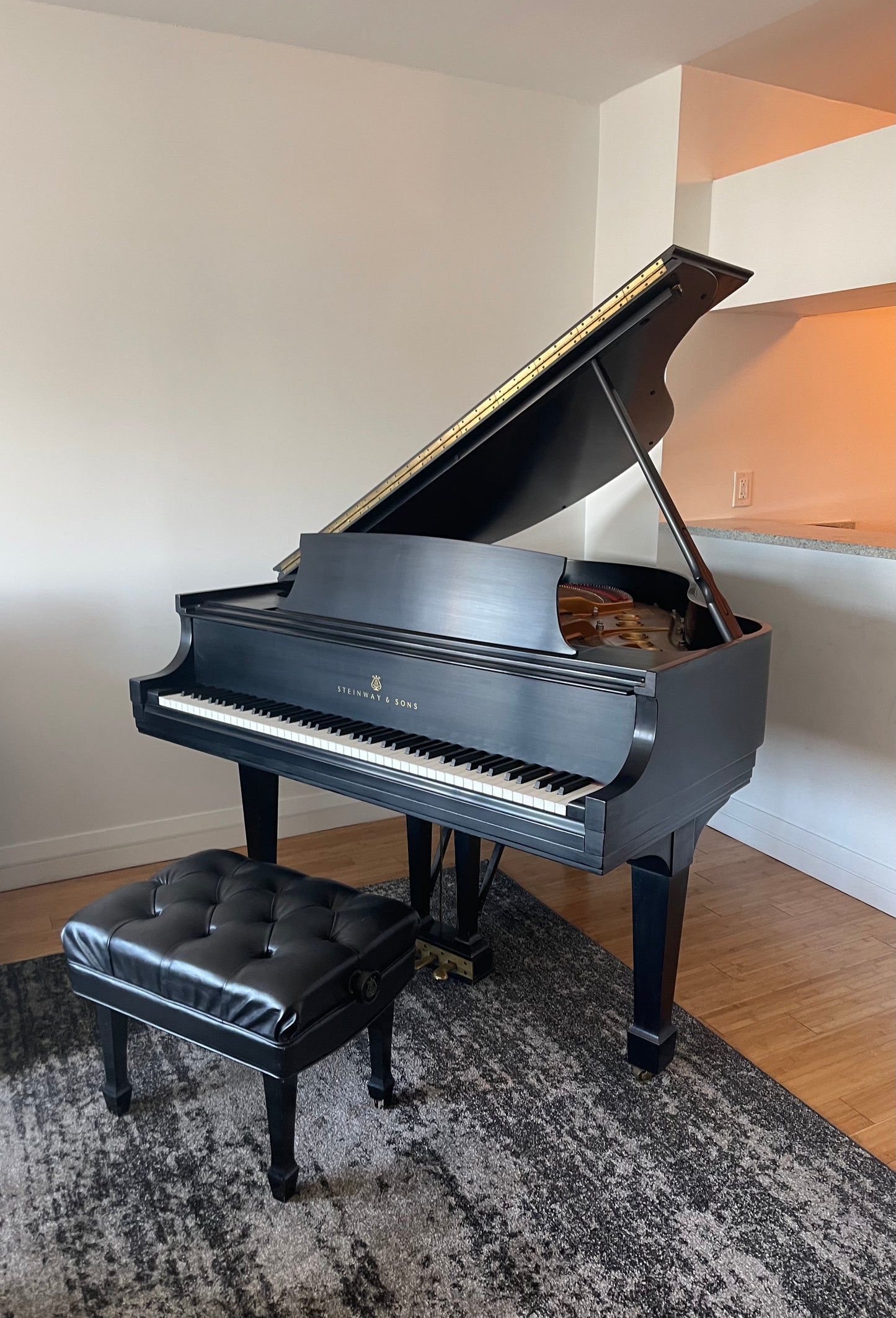 1977 Steinway Grand Piano Model S | Ebony